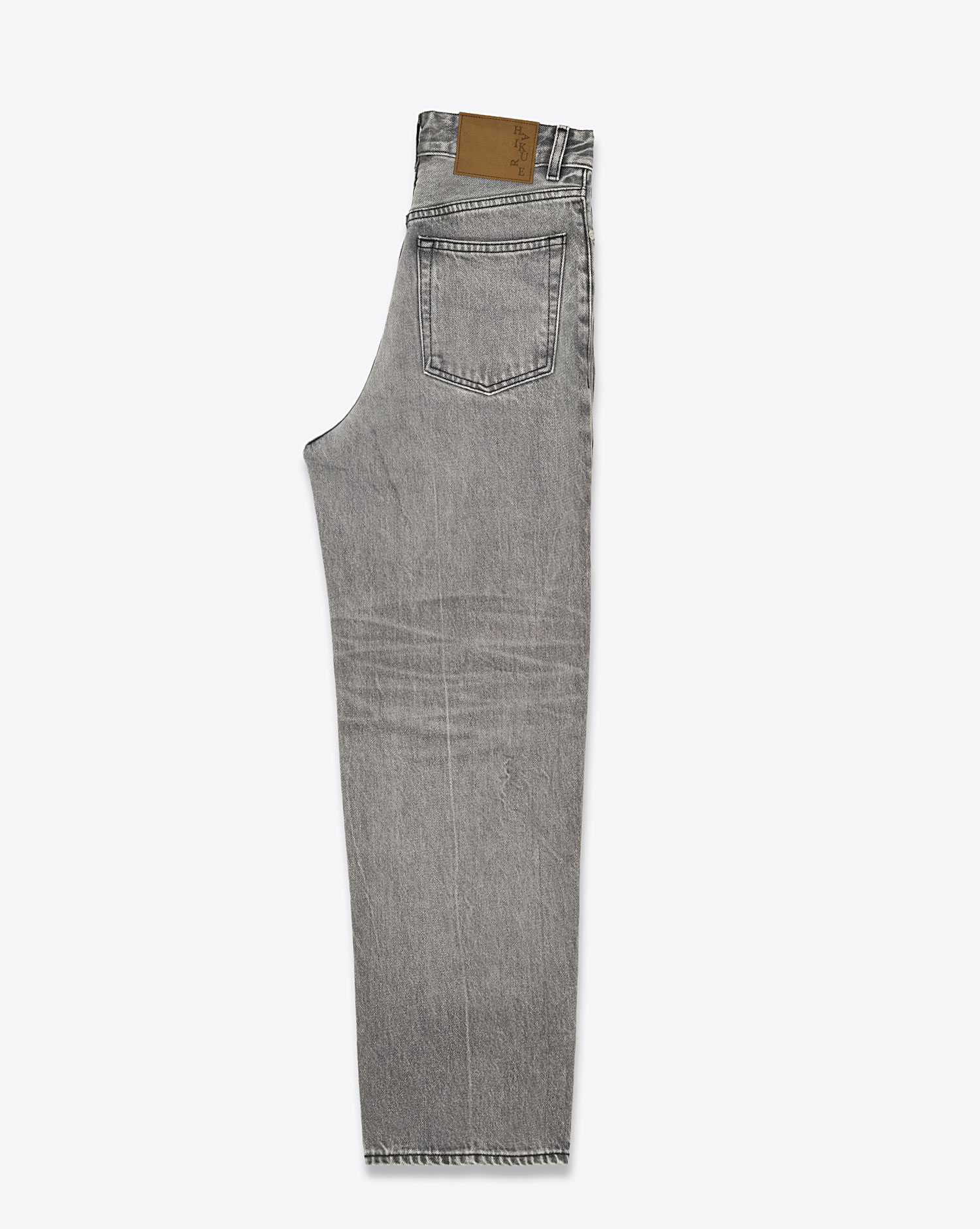 Produit Jean large Betty  Haikure en denim gris. 