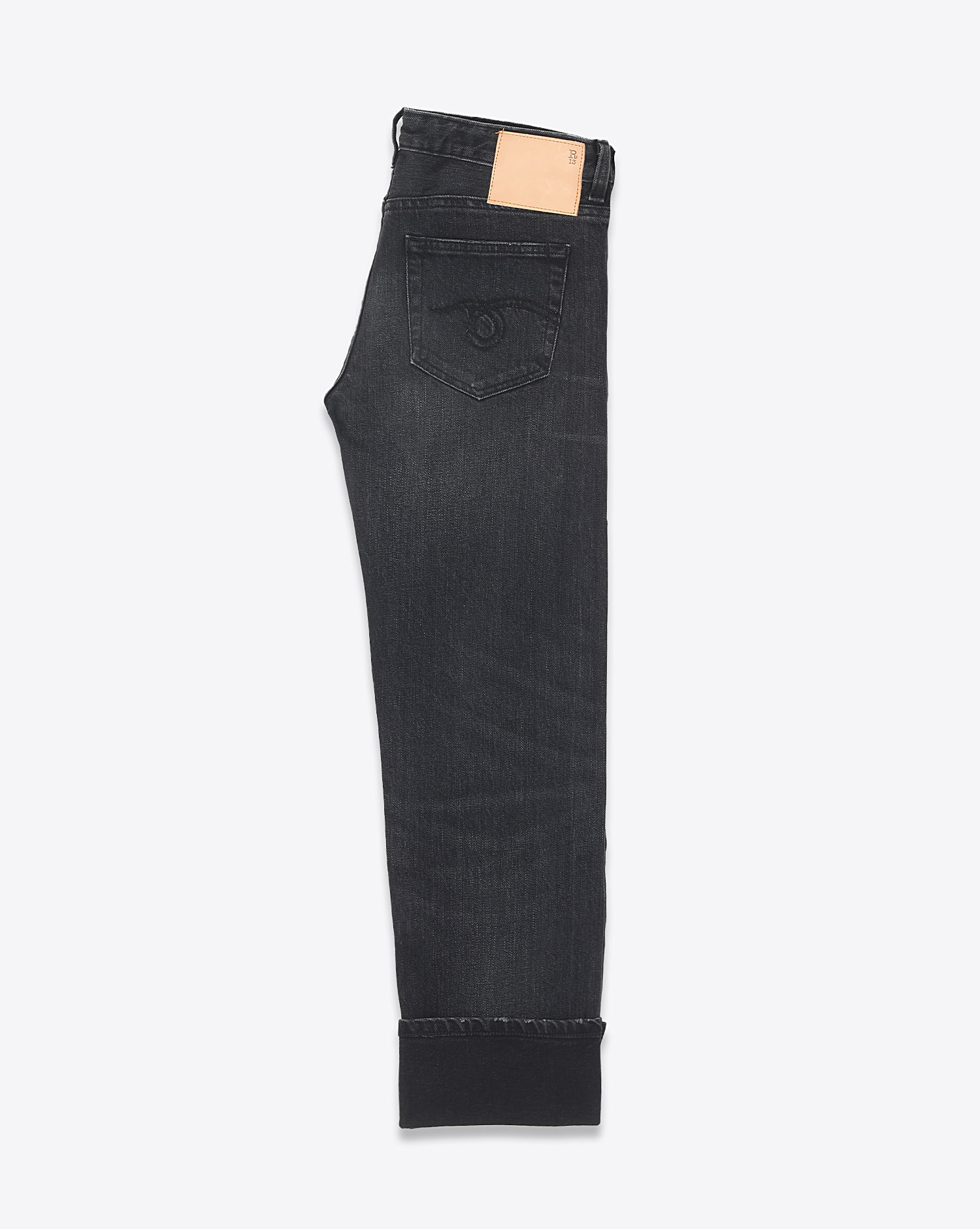  Jean Boy Straight en denim Atlas Selvedge Noir 