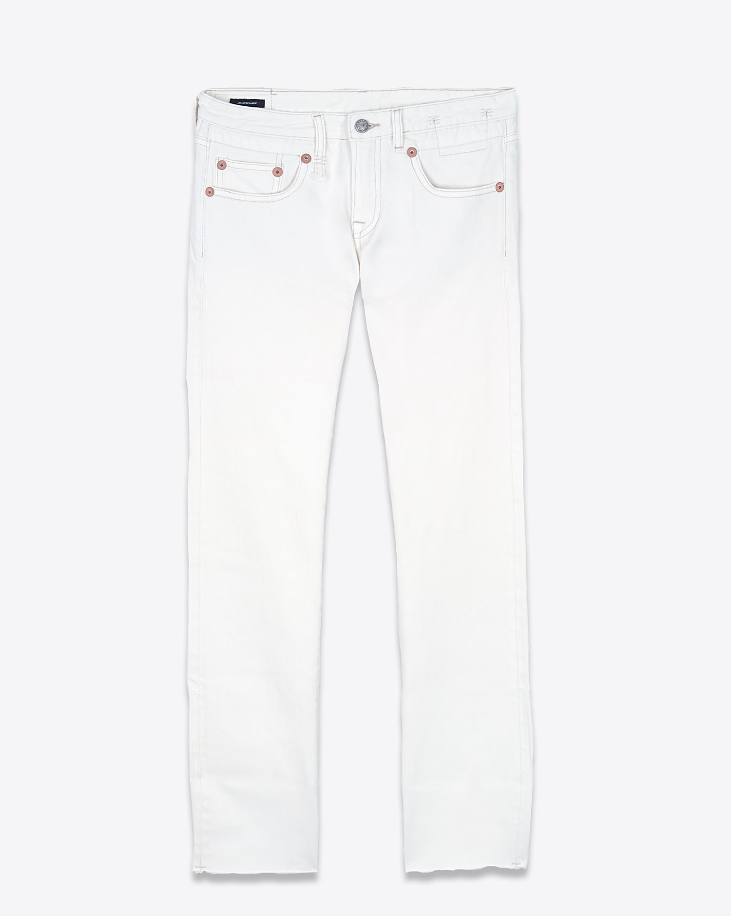 R13 Jean Boy Straight W Cuff Sutton White Selvedge