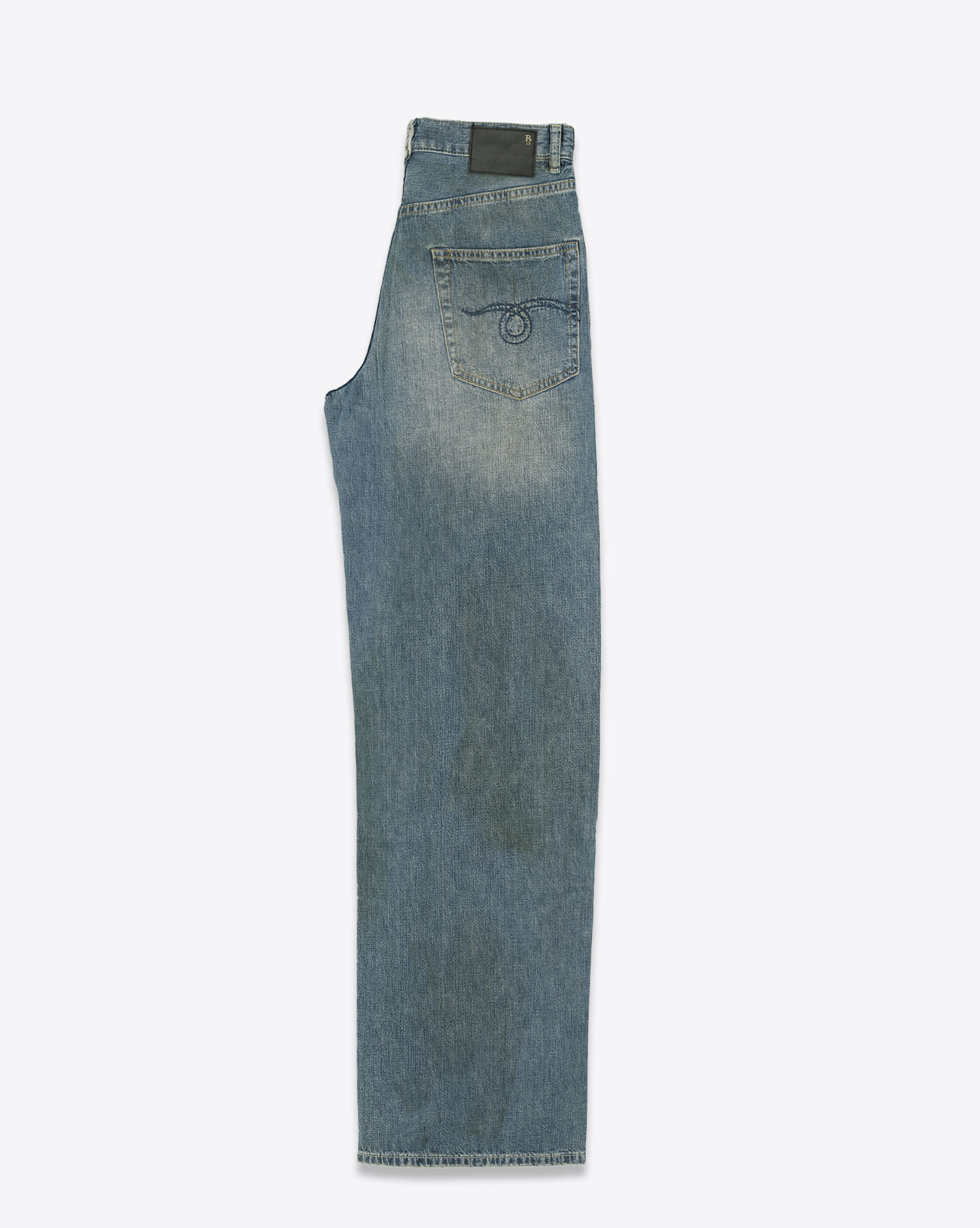 R13 Jean D'Arcy Loose Wilton Indigo 