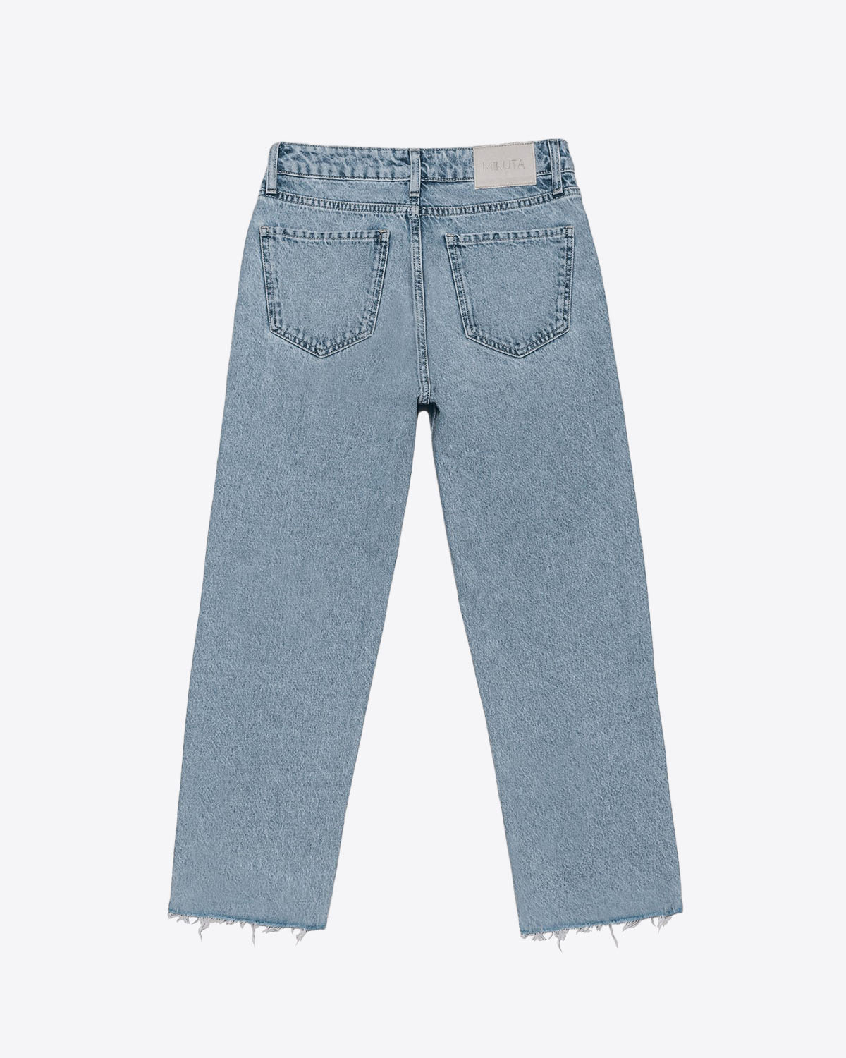 Mikuta Jeans Droit Bleu