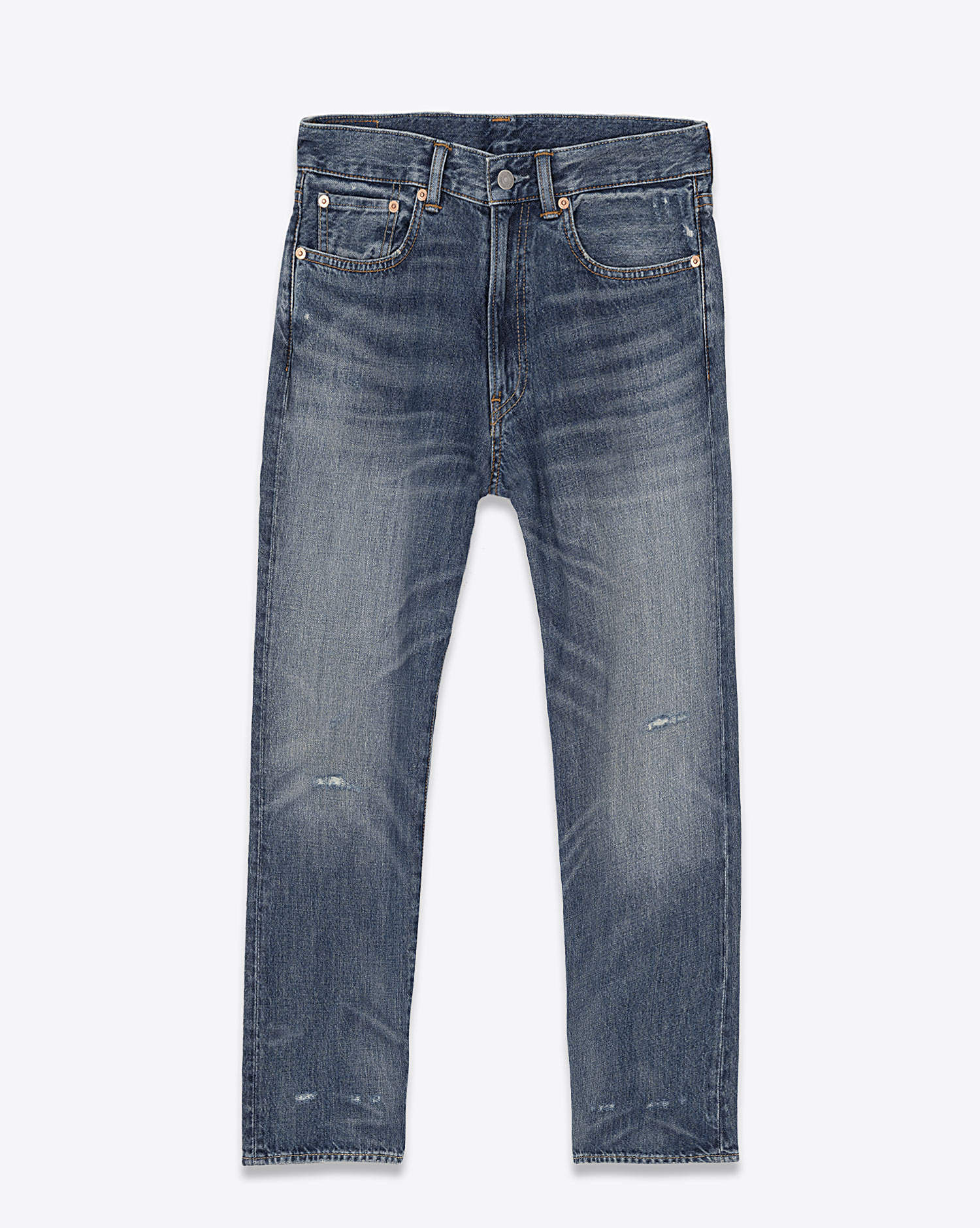 Jean Lucy Boyfriend Denimist en denim bleu délavé. Vue face. 