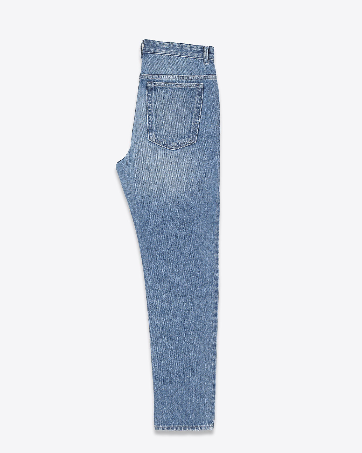 Jean Boyfriend en denim bleu ciel Nears Isabel Marant Etoile. Profil.