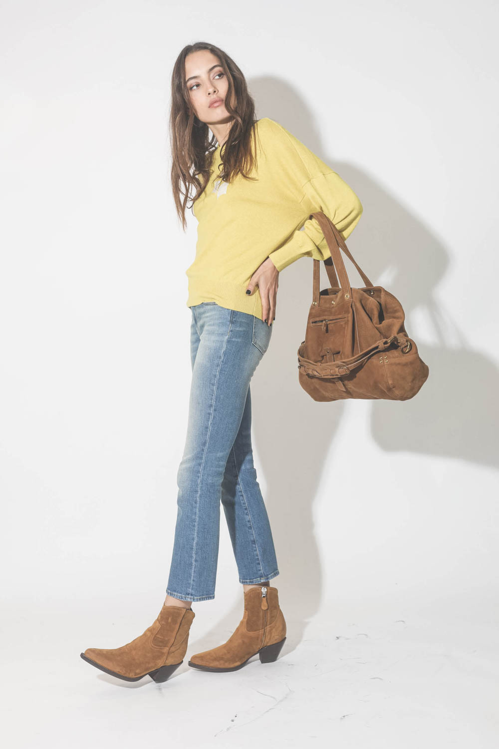 Jean femme sales évasé en bas