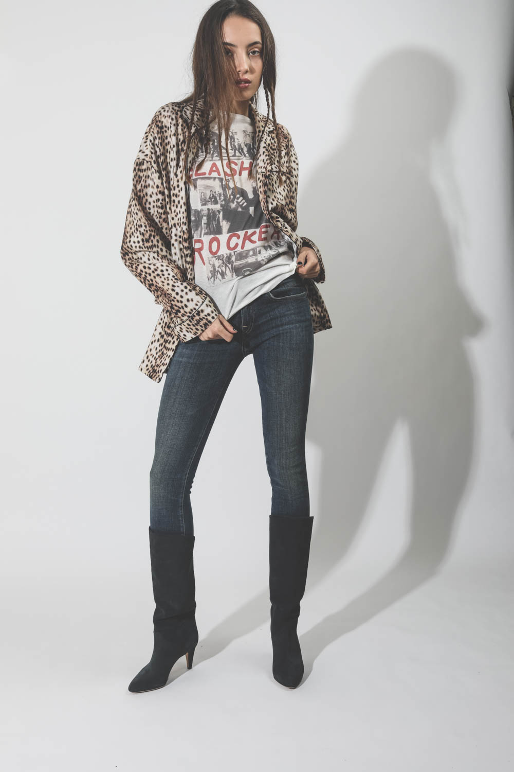 Jeans r13 Denim Kate Skinny - Dark Vintage Blue  