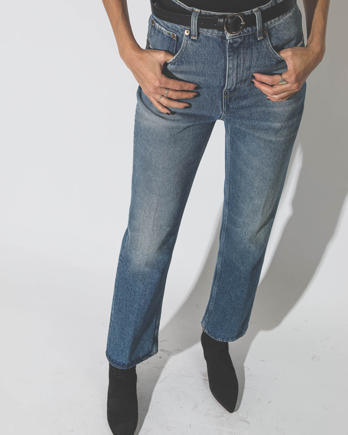 Jean droit cropped hotsell