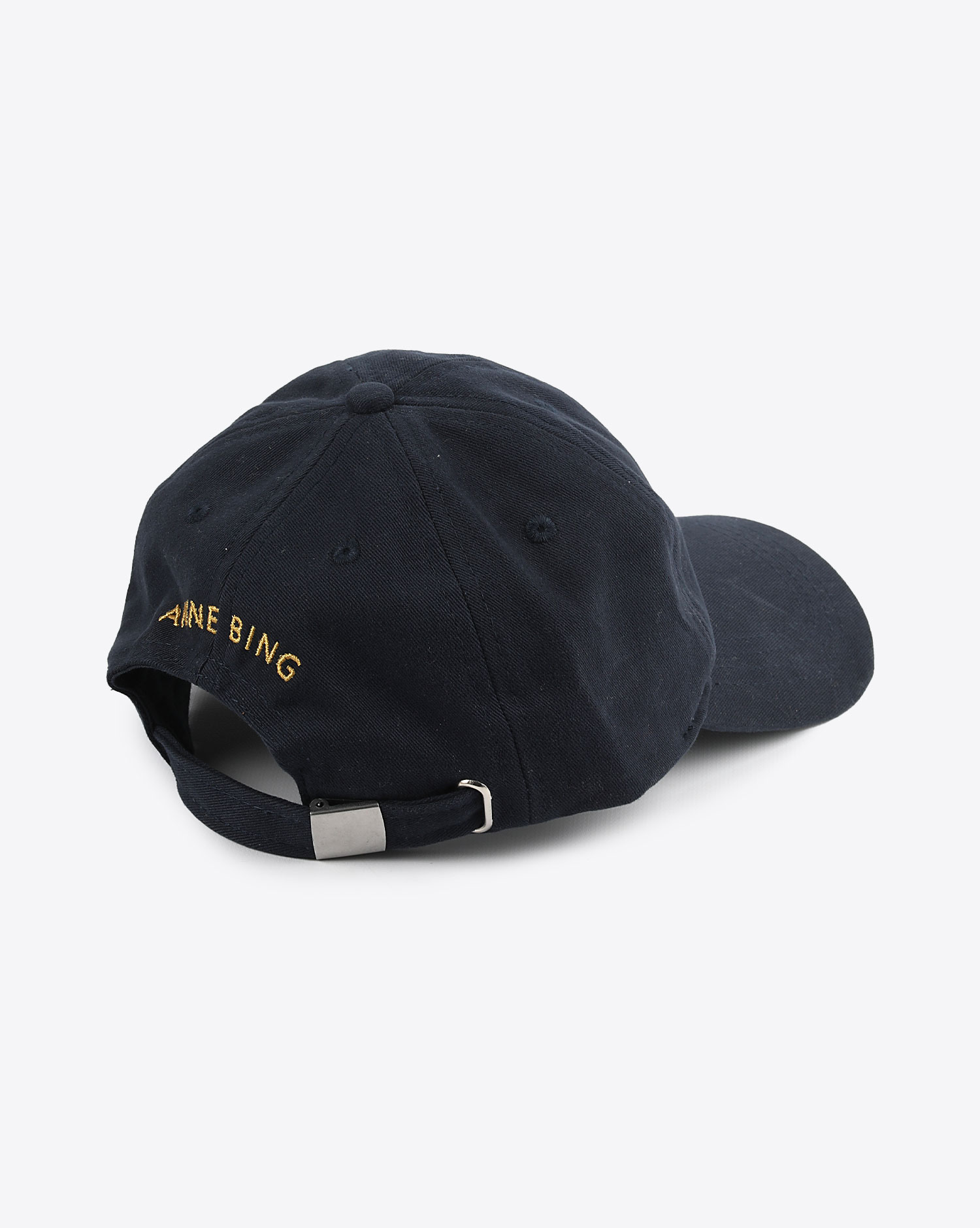 Casquette Jeremy Anine Bing en toile marine logo AB brodé. Dos. 