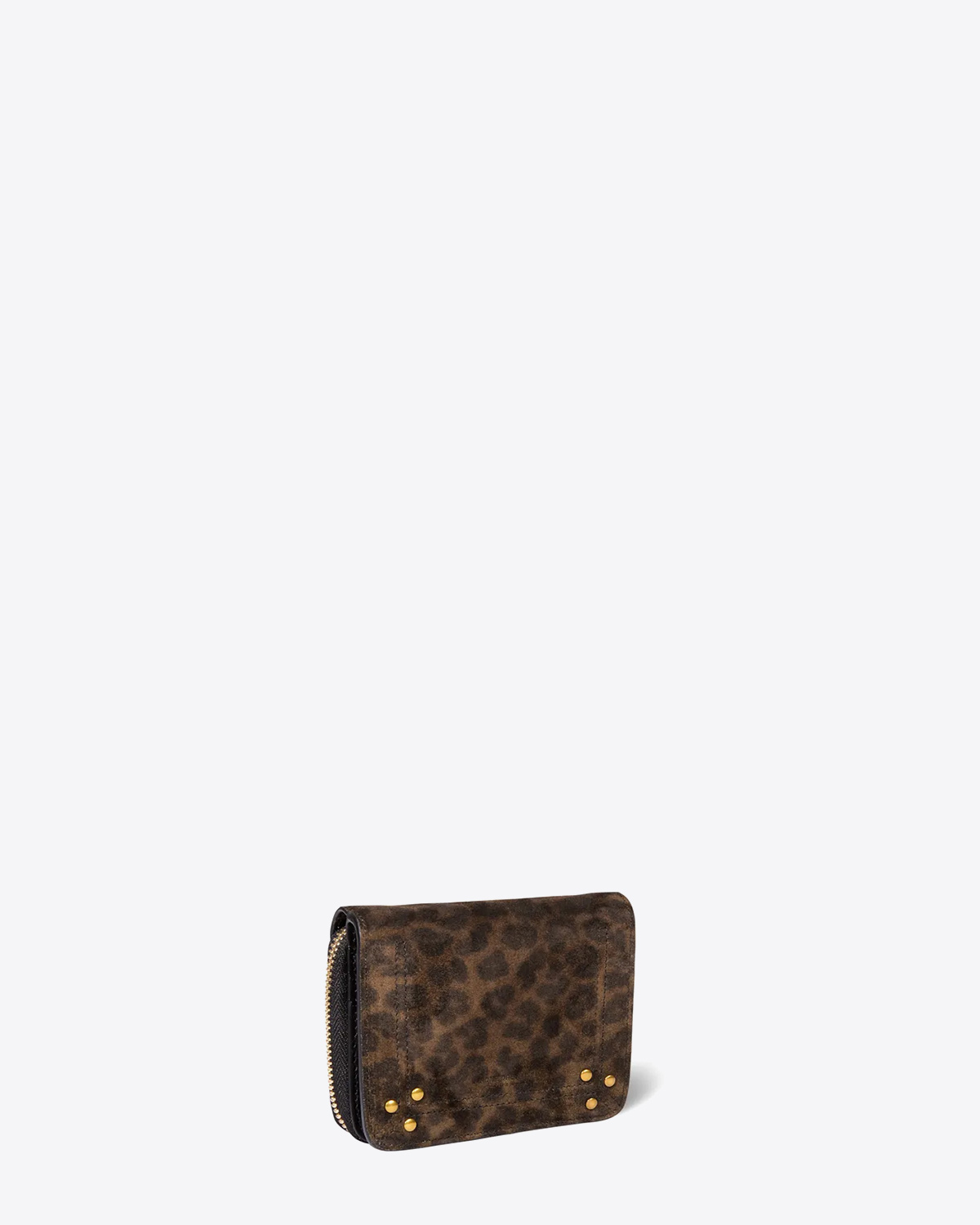 Produit Jérôme Dreyfuss Portefeuille André Croûte Velours Léopard Kaki