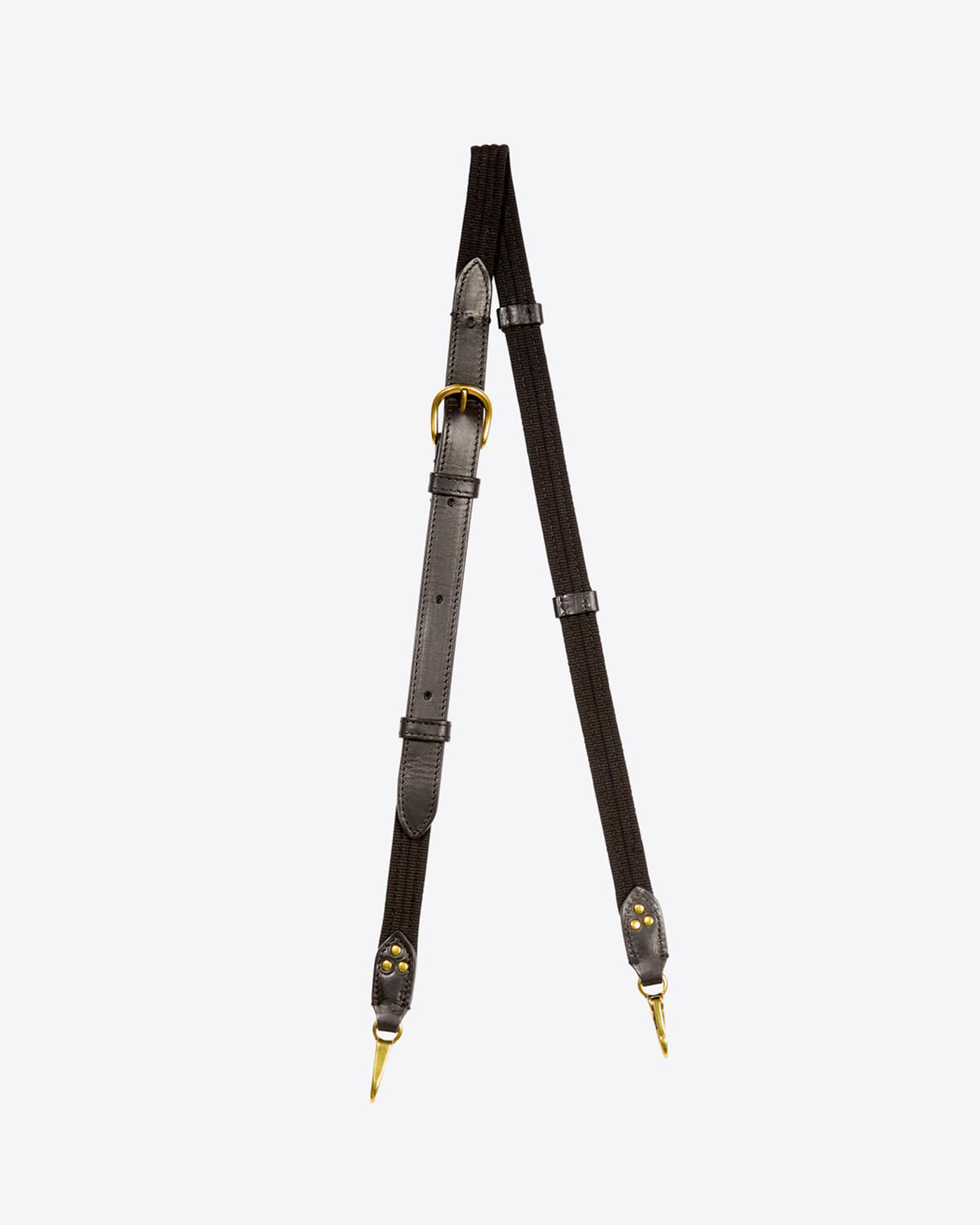 Produit Bandoulière sangle fine Jérôme Dreyfuss noire. 
