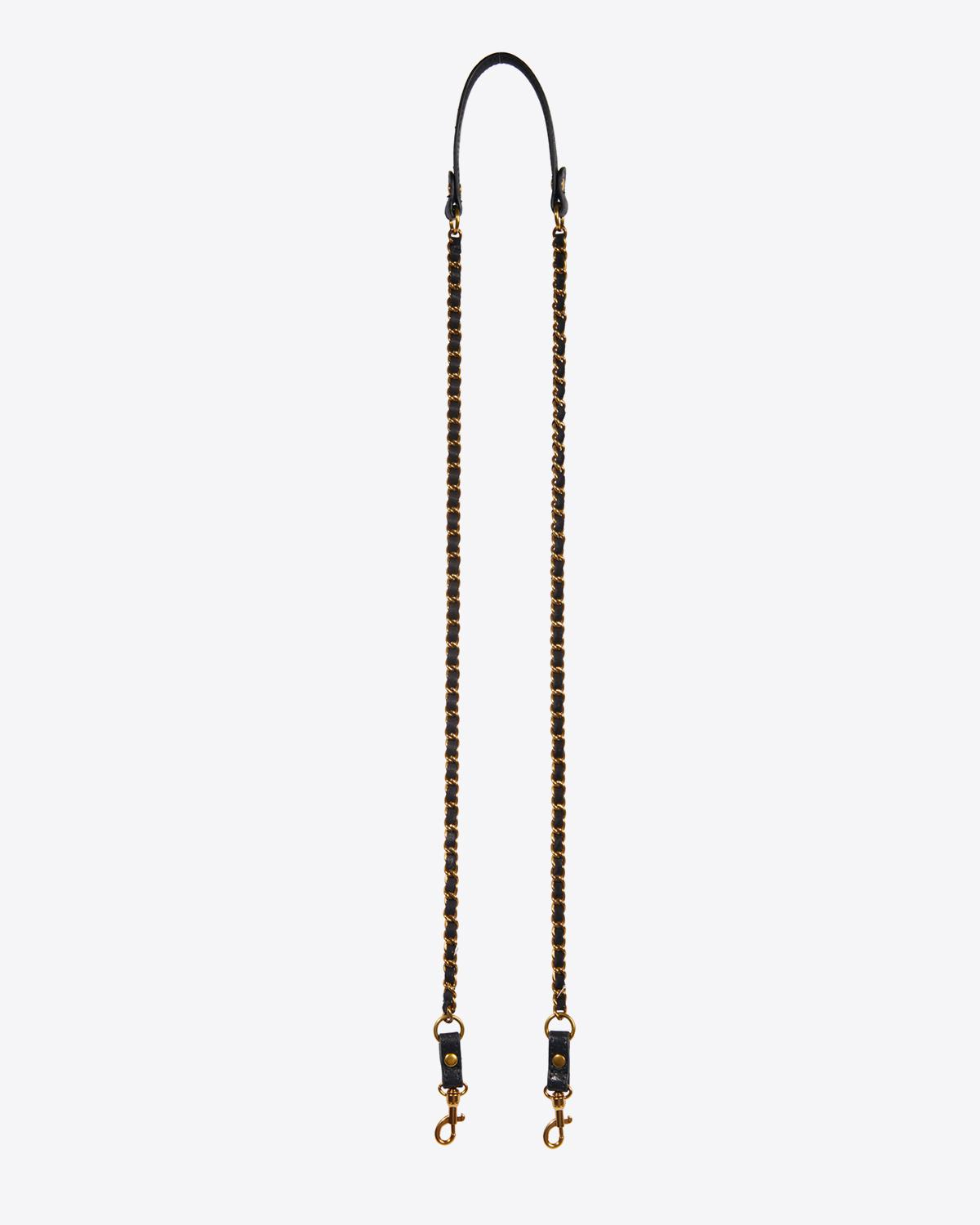 Produit Bandoulière Chaine Jérôme Dreyfuss  en cuir noir 