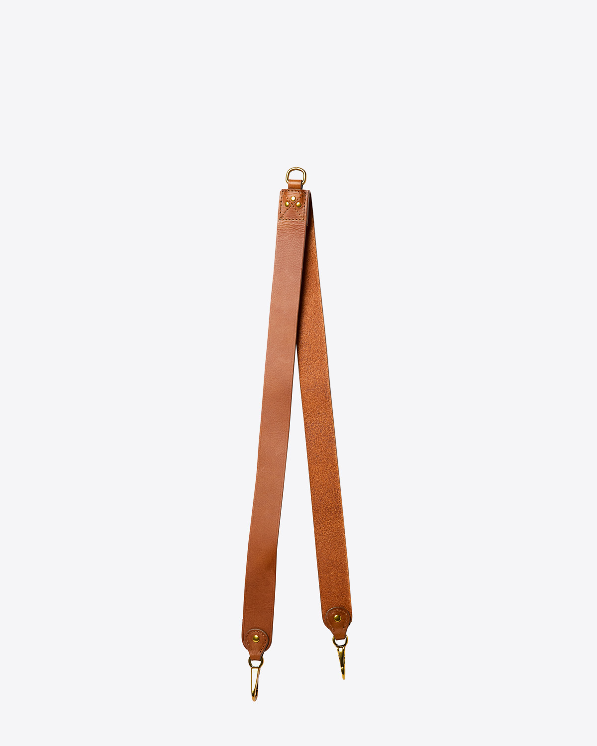 Produit Bandoulière simple Jérôme Dreyfuss en cuir marron chêne. 