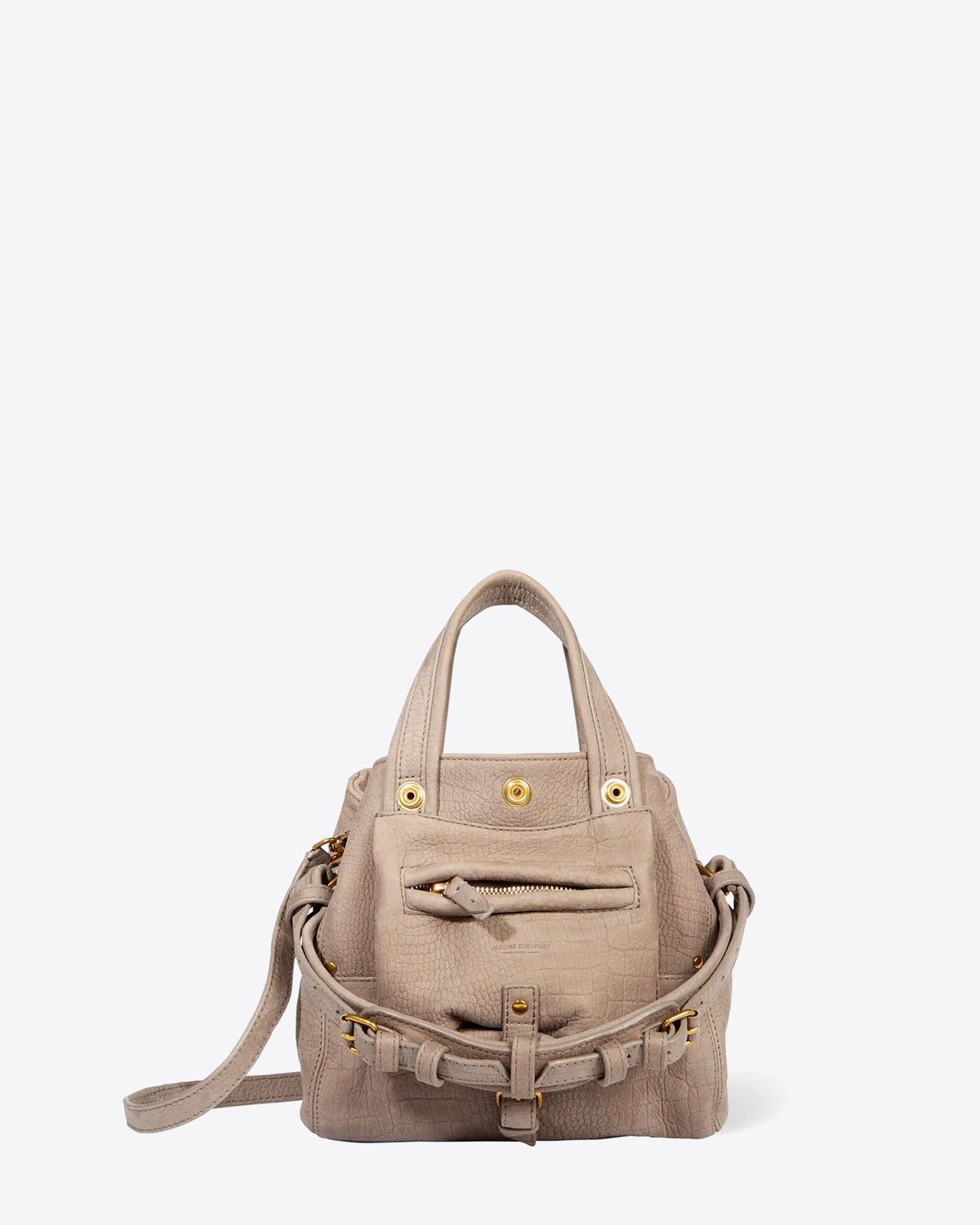 J r me Dreyfuss Sac Billy Nano Split Suede L opard Naturel