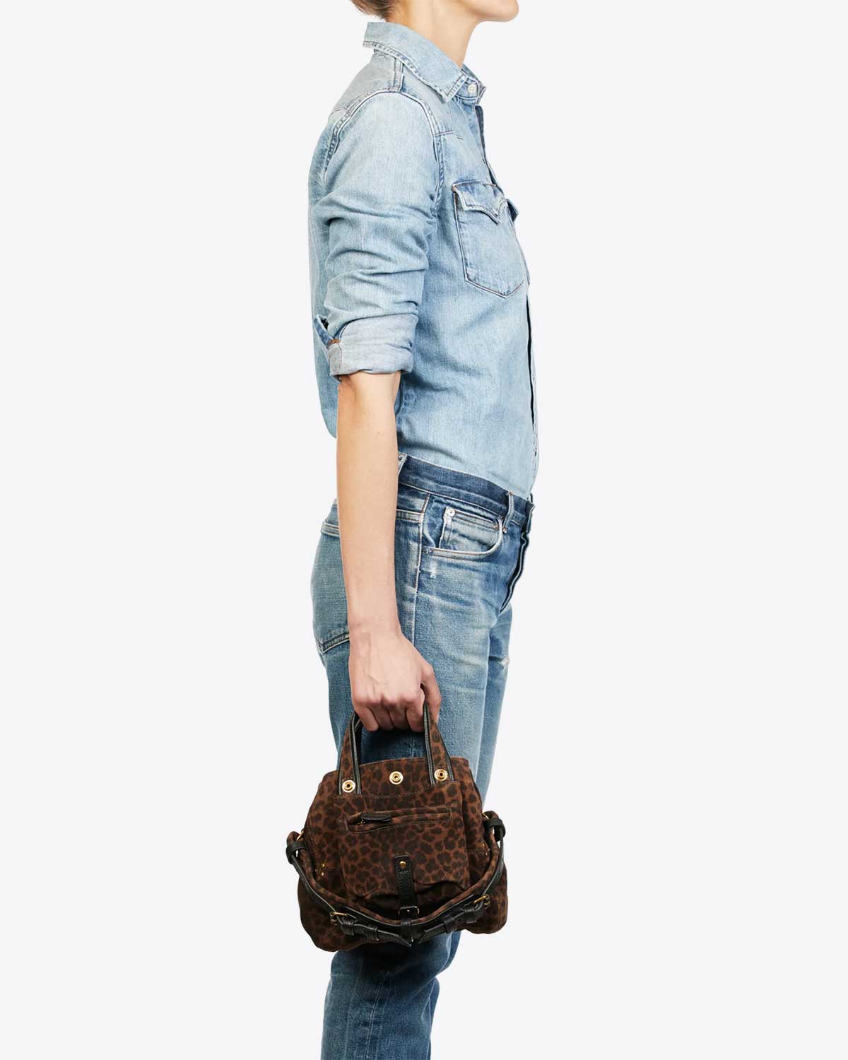 Sac  Billy Nano  Split Suede Léopard Naturel Jérôme Dreyfuss
