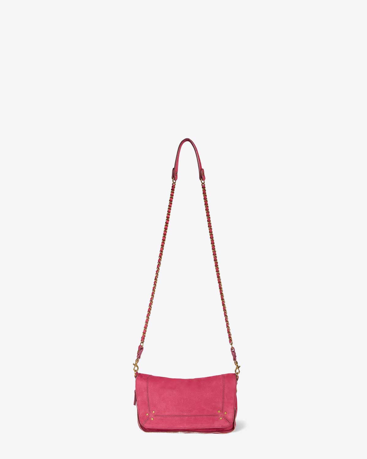 Sac Bobi S Jérôme Dreyfuss en cuir rose.