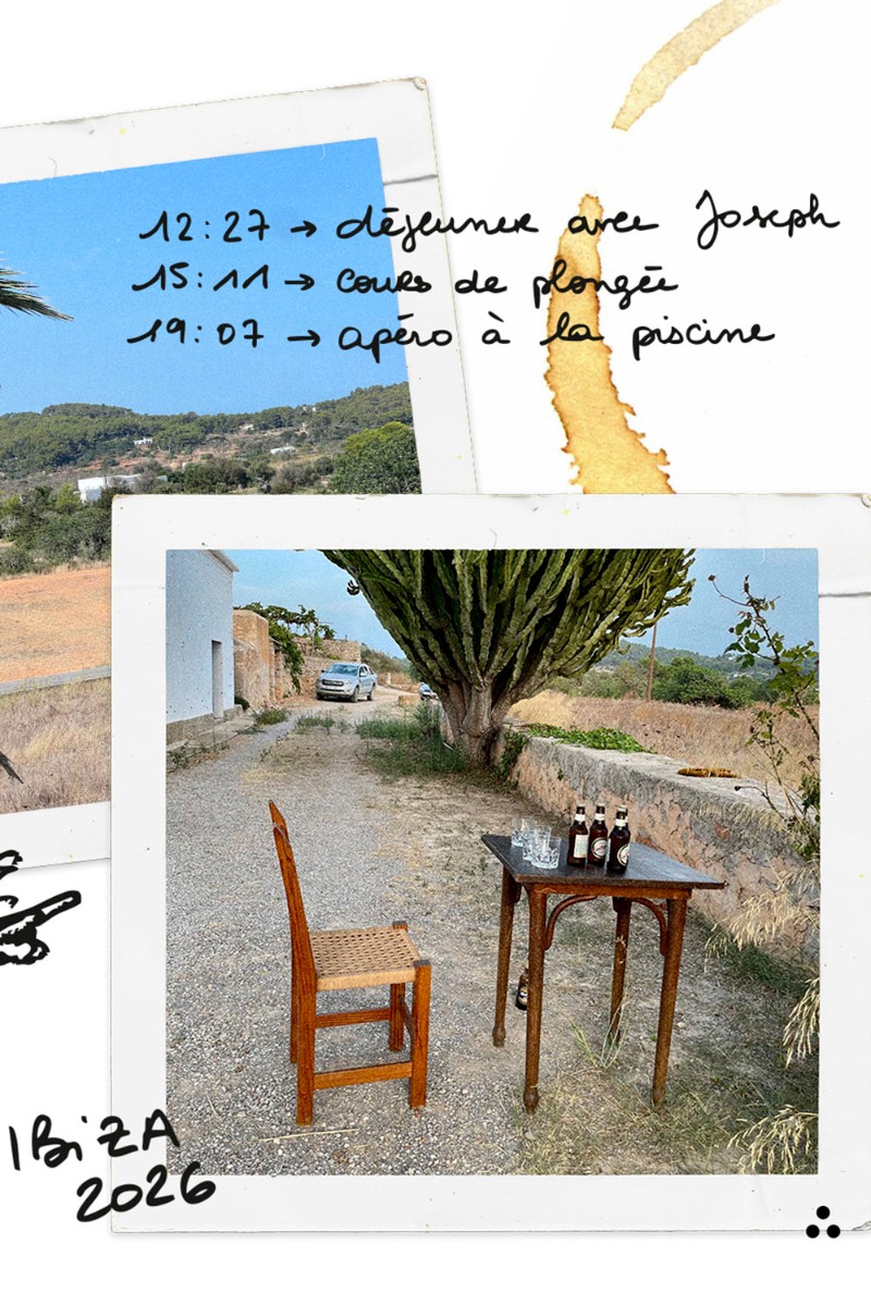 Campagne SS 26 Jérôme Dreyfuss à Ibiza.