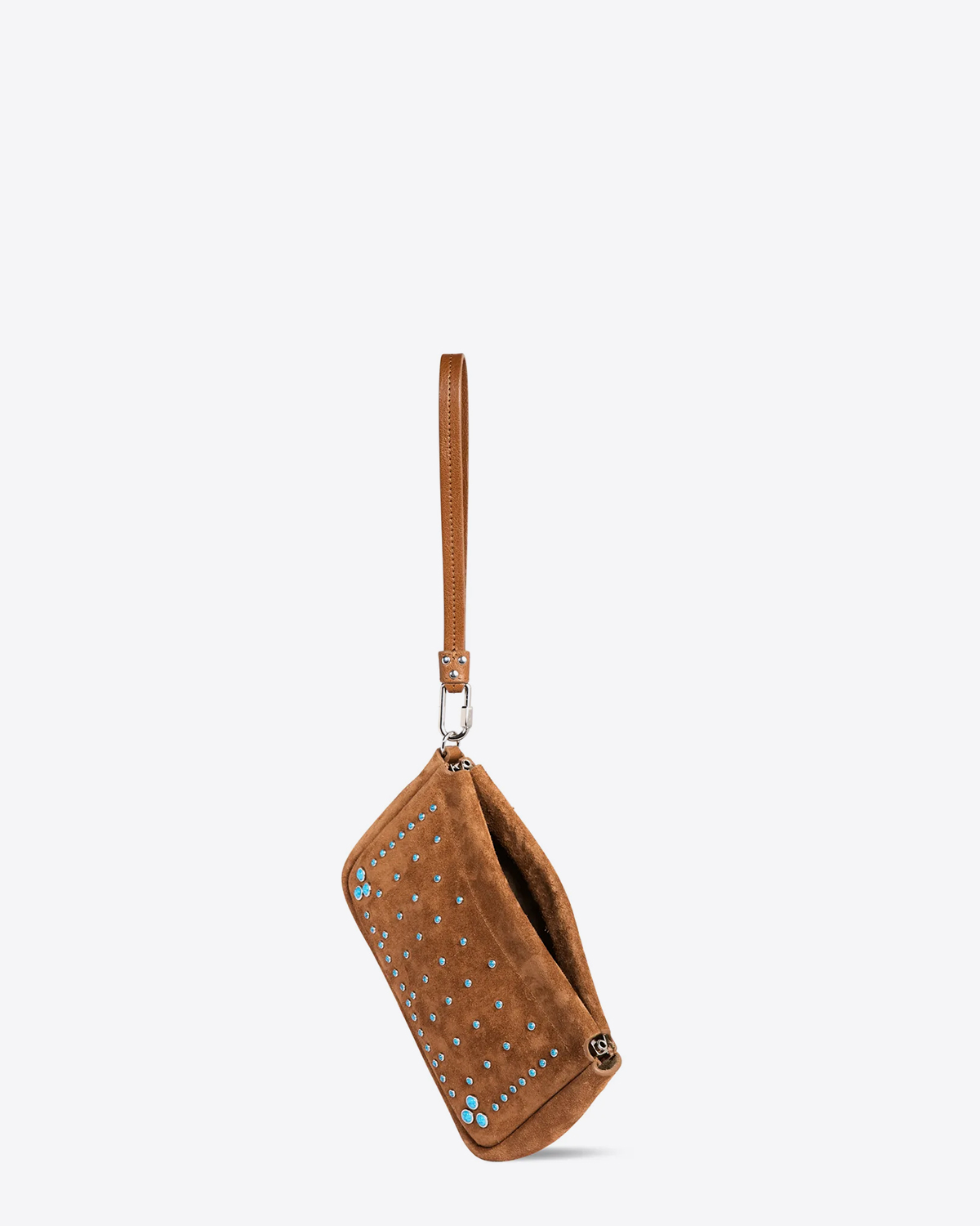 Pochette Jérôme Dreyfuss Clap M Split Calfskin Taos Turquoise  