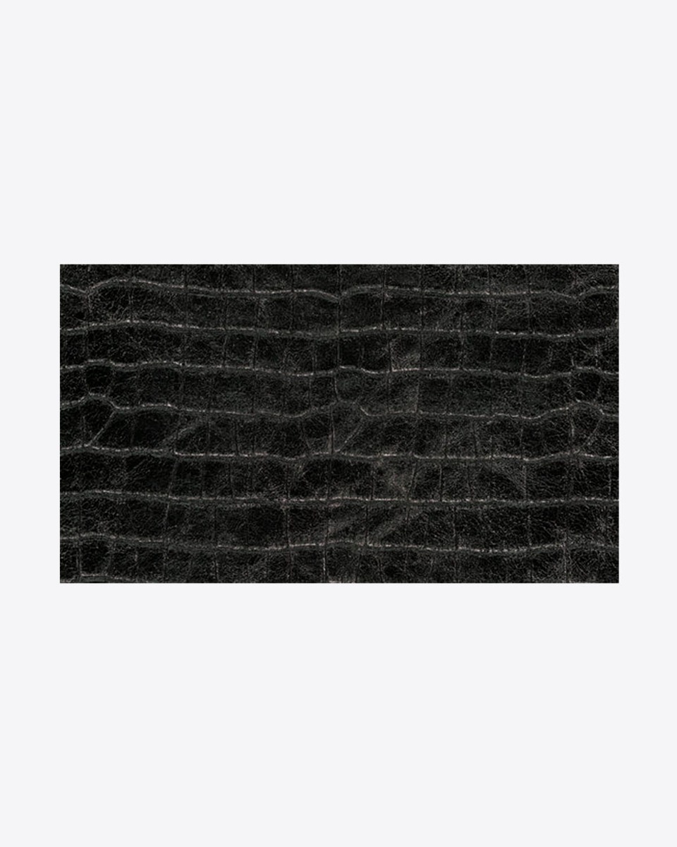 Cuir de mouton noir imprimé croco Gunge Jérôme Dreyfuss.