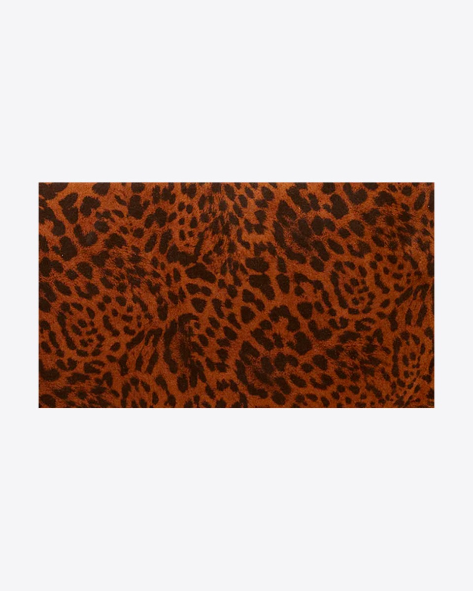 Cuir suédé imprimé à motif de chat sauvage Jérôme Dreyfuss.