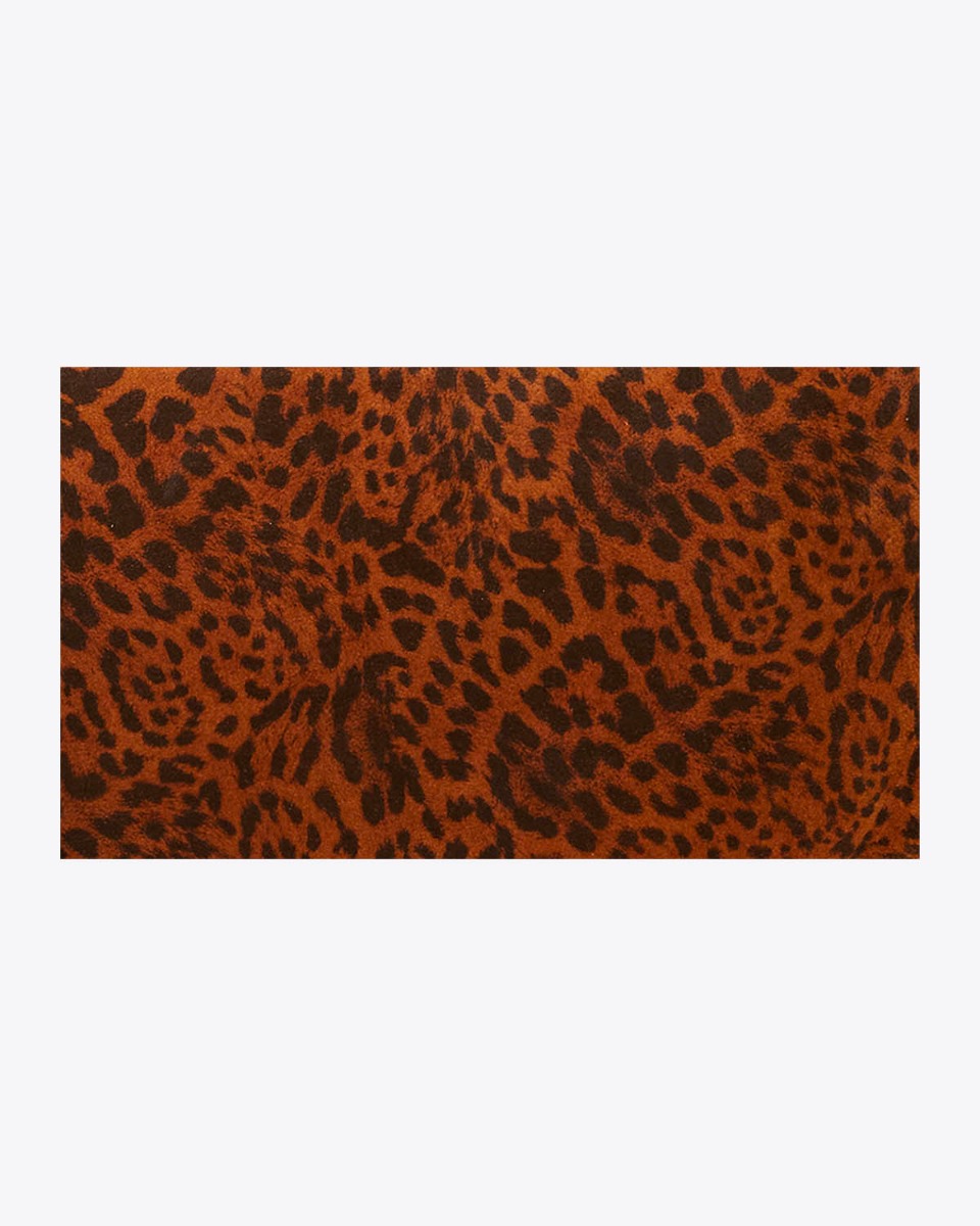 Cuir su&eacute;d&eacute; imprim&eacute; "Chat Sauvage" J&eacute;r&ocirc;me Dreyfuss.