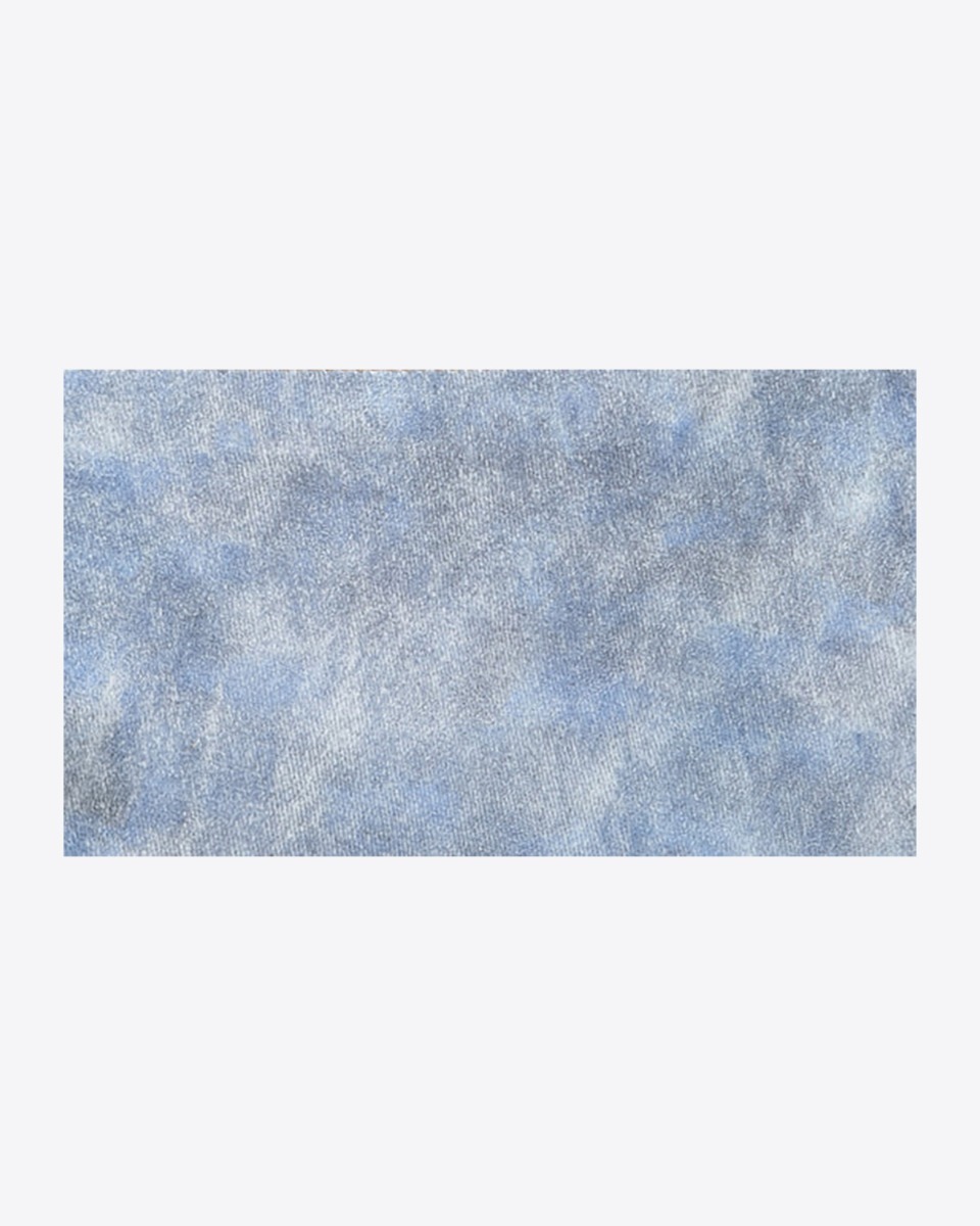 Cuir su&eacute;d&eacute; de veau effet jean d&eacute;lav&eacute; bleu ciel J&eacute;r&ocirc;me Dreyfuss