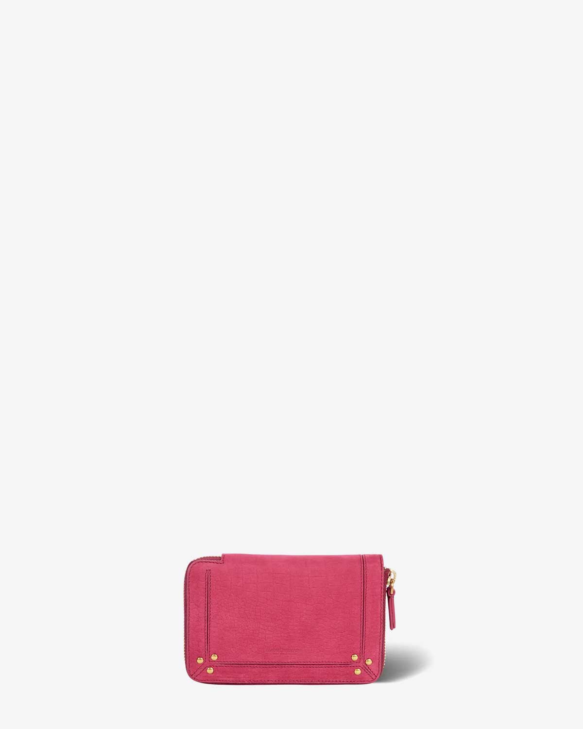 Portefeuille Julien Jérôme Dreyfuss en cuir rose. 

