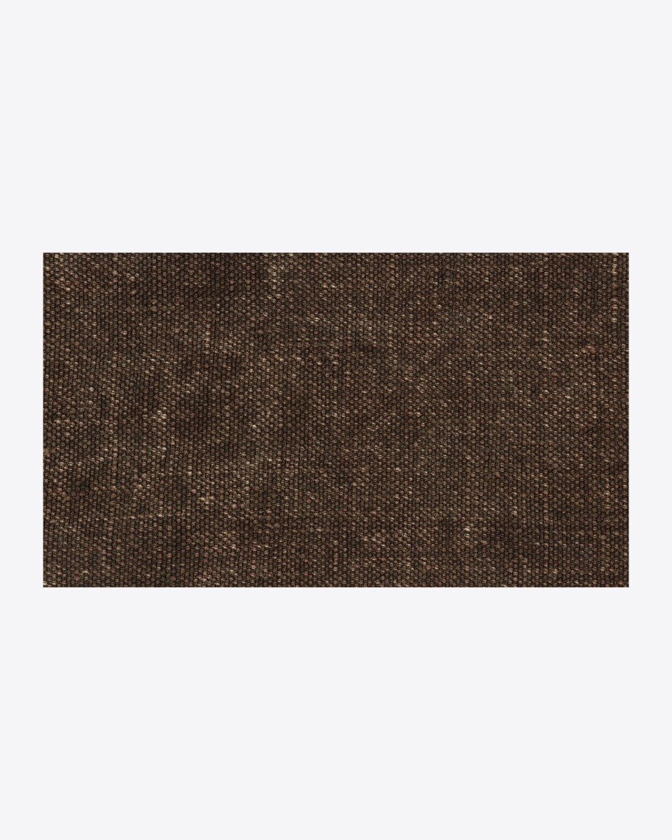 Lin chocolat J&eacute;r&ocirc;me Dreyfuss. D&eacute;tail de la mati&egrave;re.