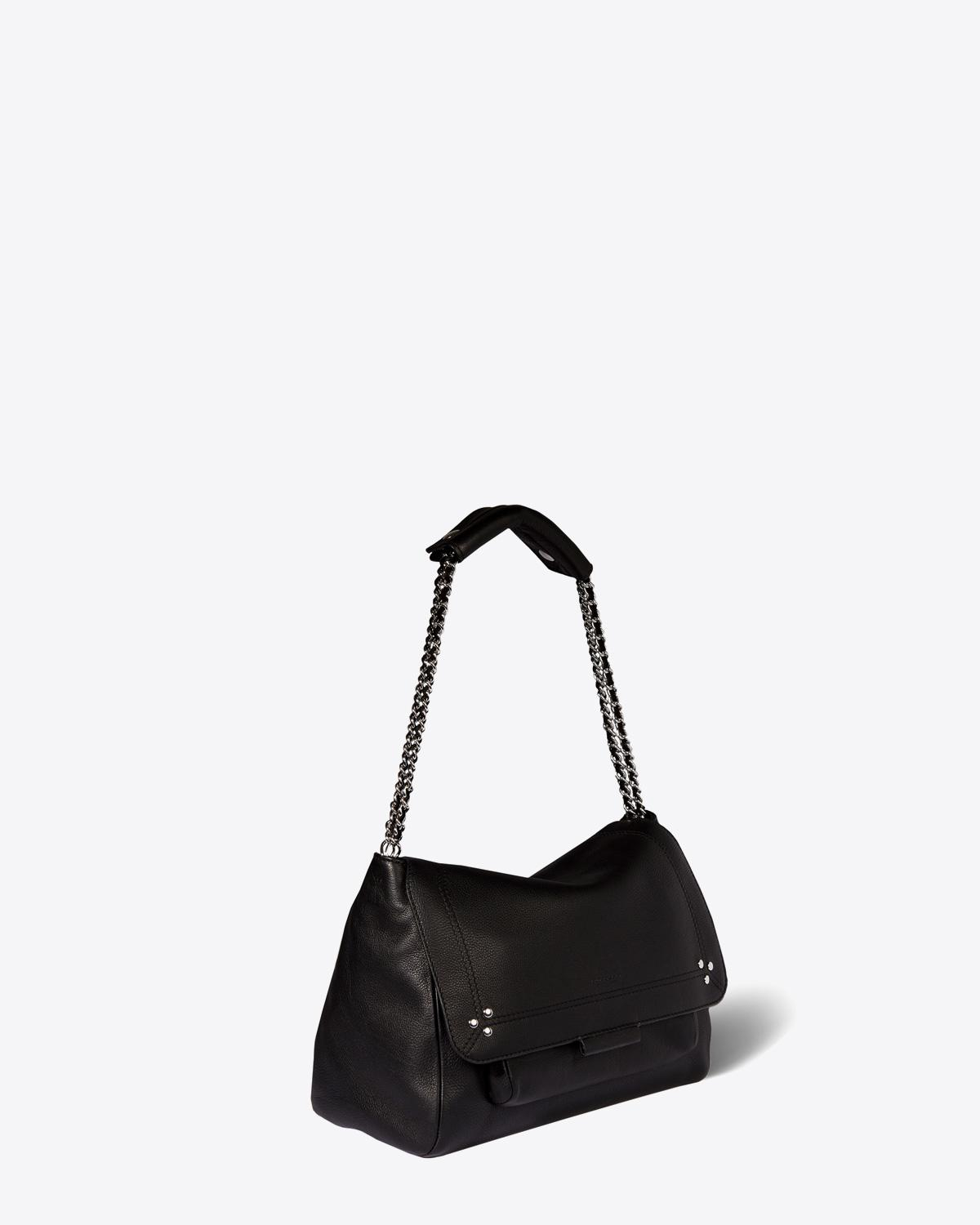 Image du produit Jérôme Dreyfuss Sac Lulu L – Cuir Veau Noir Silver - 2