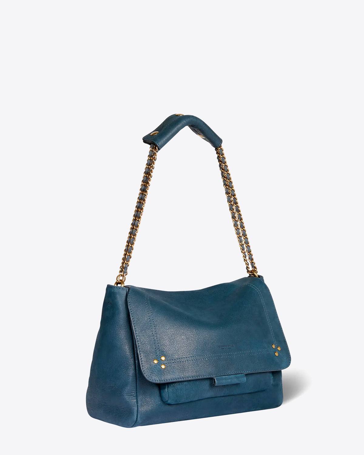 Jérôme Dreyfuss Sac Lulu L Chèvre Noircie Night Blue 