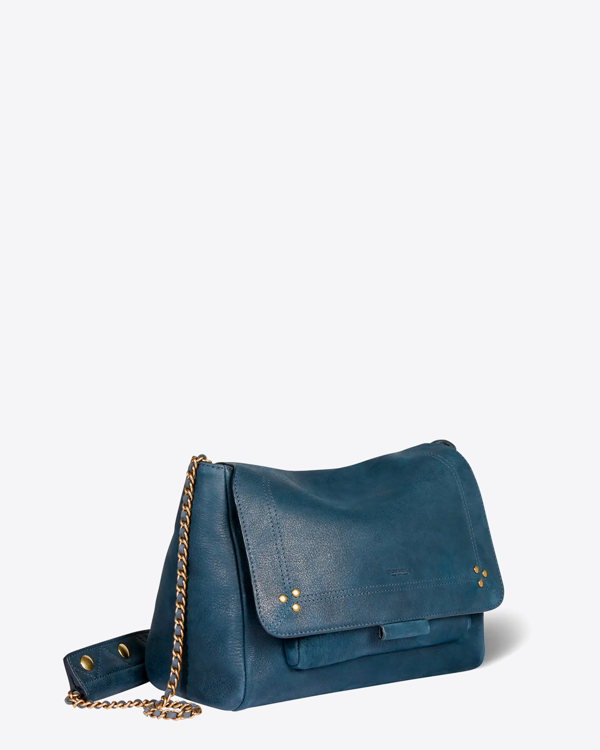 Jérôme Dreyfuss Sac Lulu L Chèvre Noircie Night Blue 