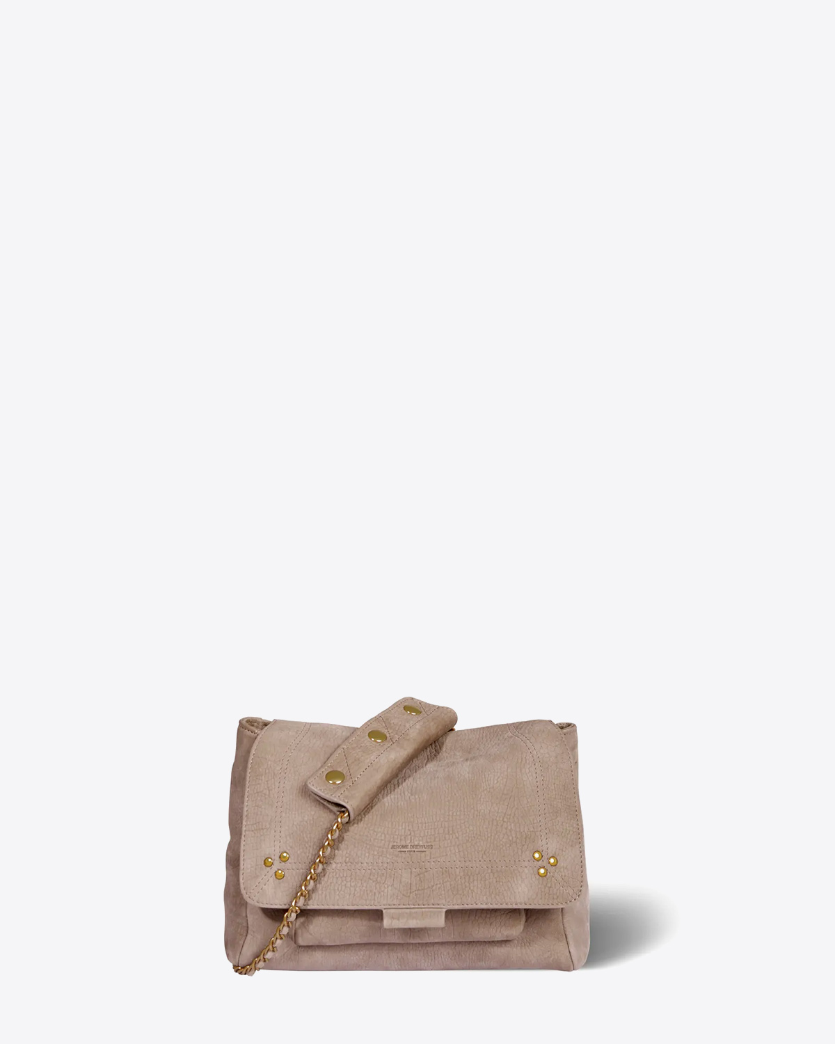 Jérôme Dreyfuss Sac Lulu M Taurillon Croco Stone