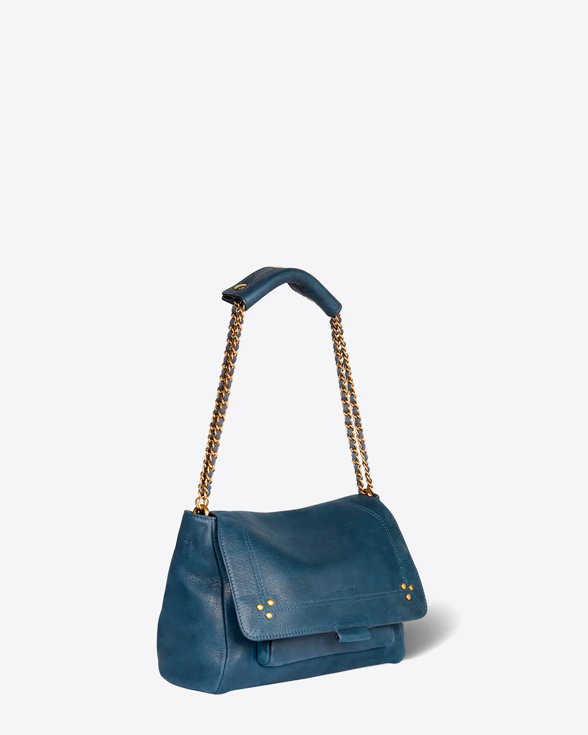 Jérôme Dreyfuss Sac Lulu M Chèvre Noircie Night Blue 