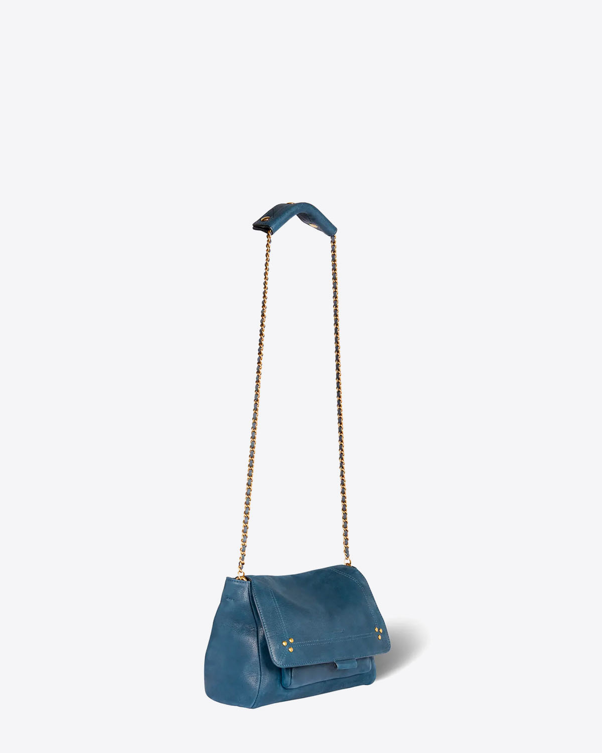 Jérôme Dreyfuss Sac Lulu M Chèvre Noircie Night Blue 