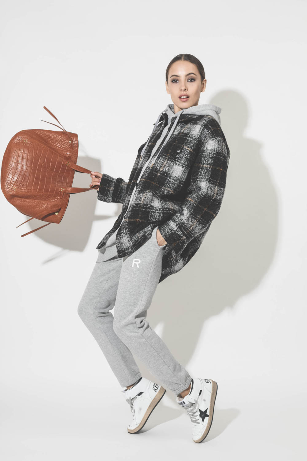 Sac cabas Marius agneau croco Whisky Jérôme Dreyfuss