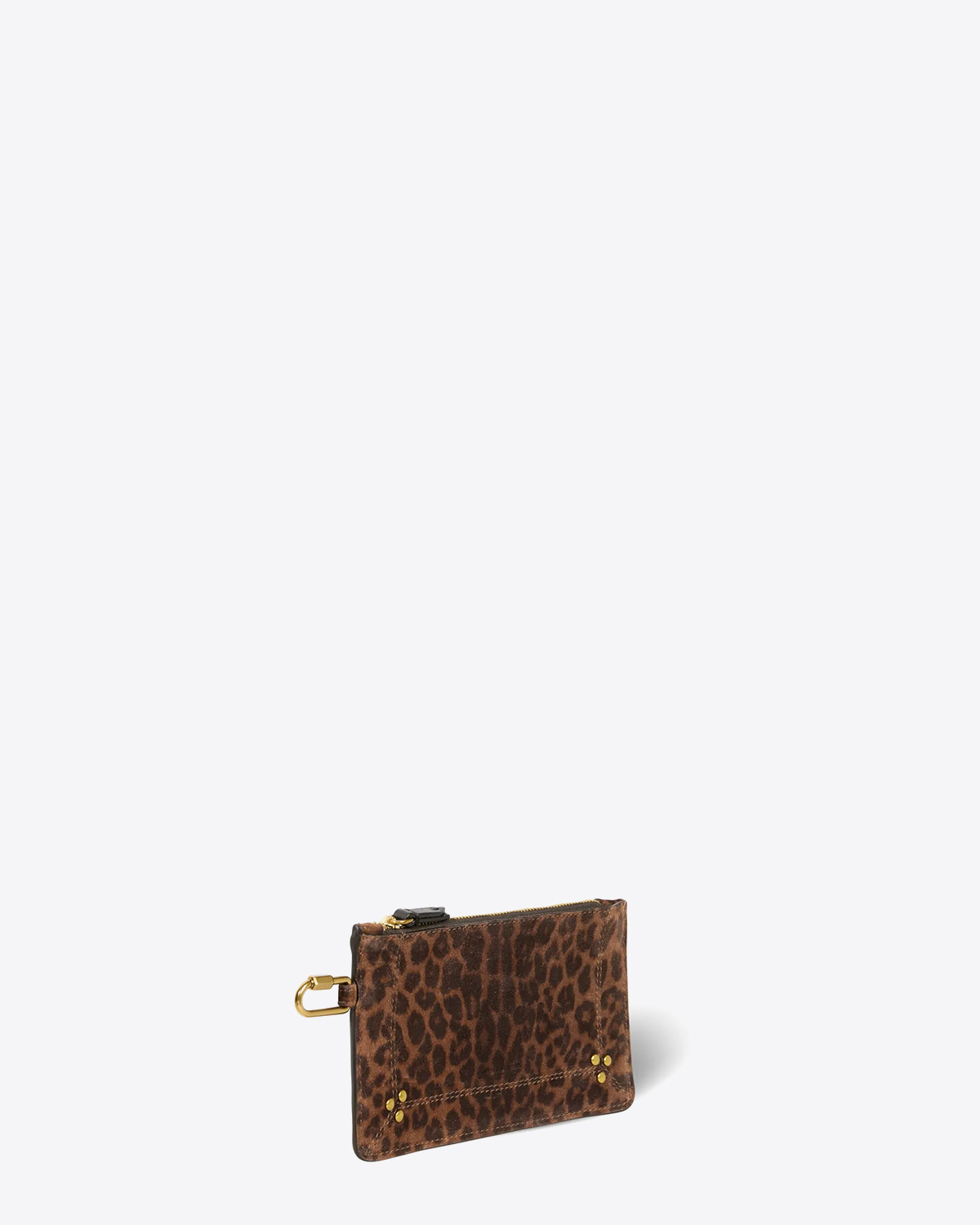 Produit Pochette Popoche S Jérôme Dreyfuss en cuir imprimé léopard naturel. 