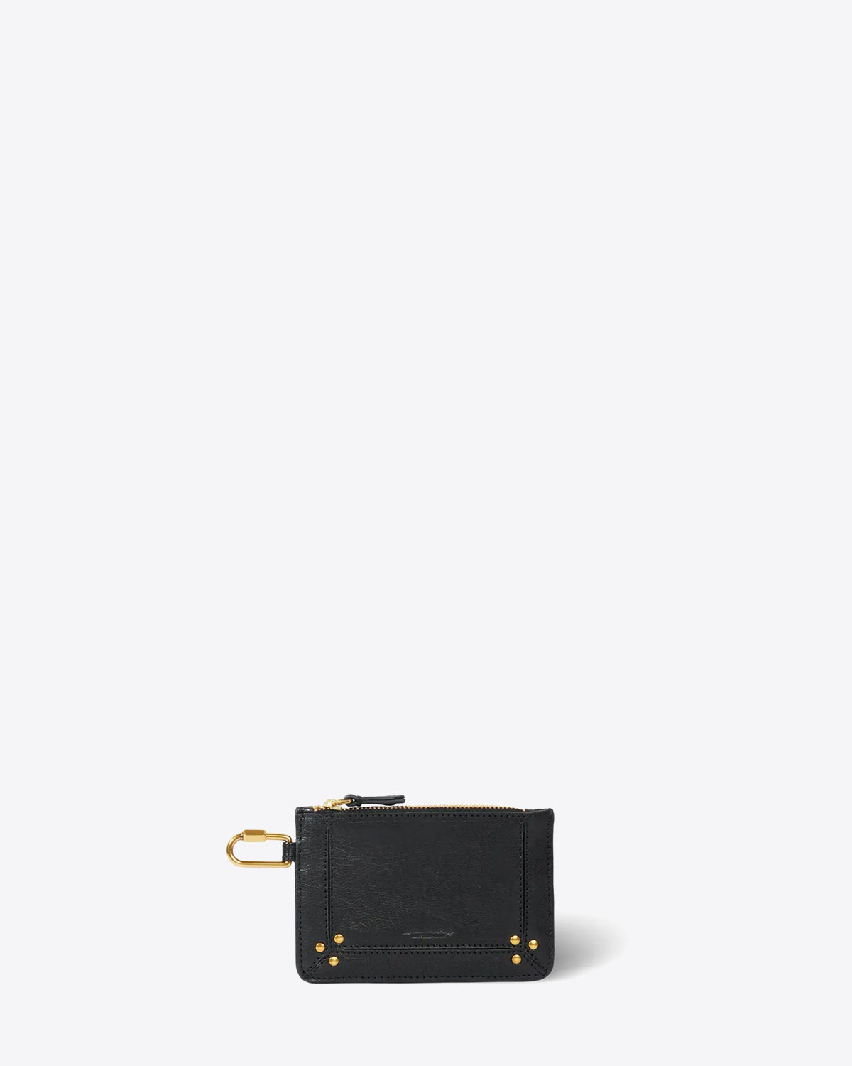 Pochette Popoche XS Jérôme Dreyfuss en cuir noir. 