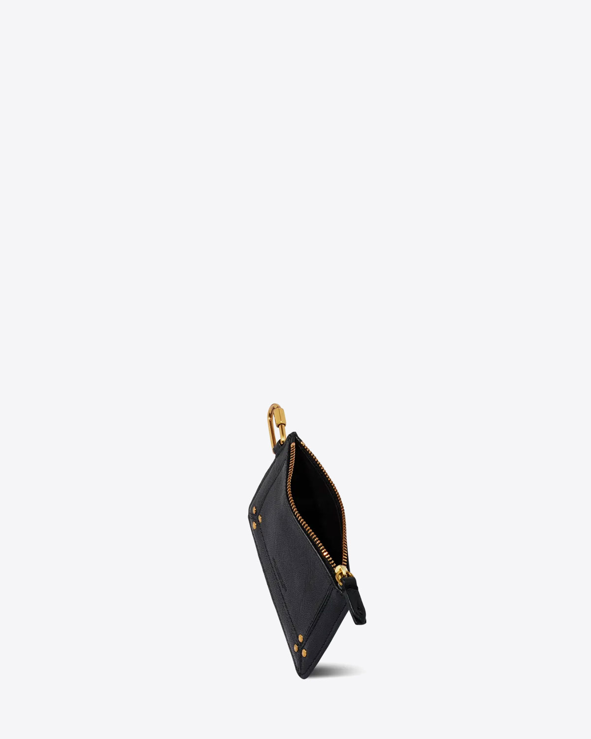 Pochette Popoche XS Jérôme Dreyfuss en cuir noir. 