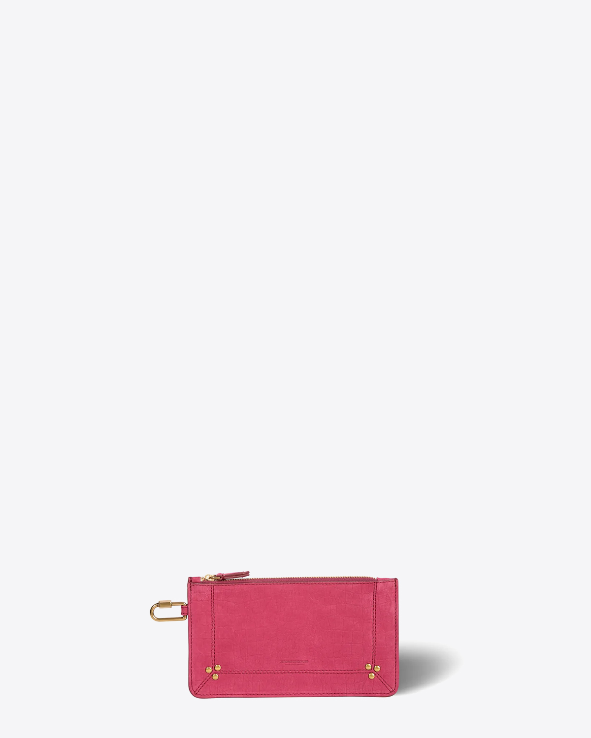 Jérôme Dreyfuss Pochette Popoche S en cuir framboise