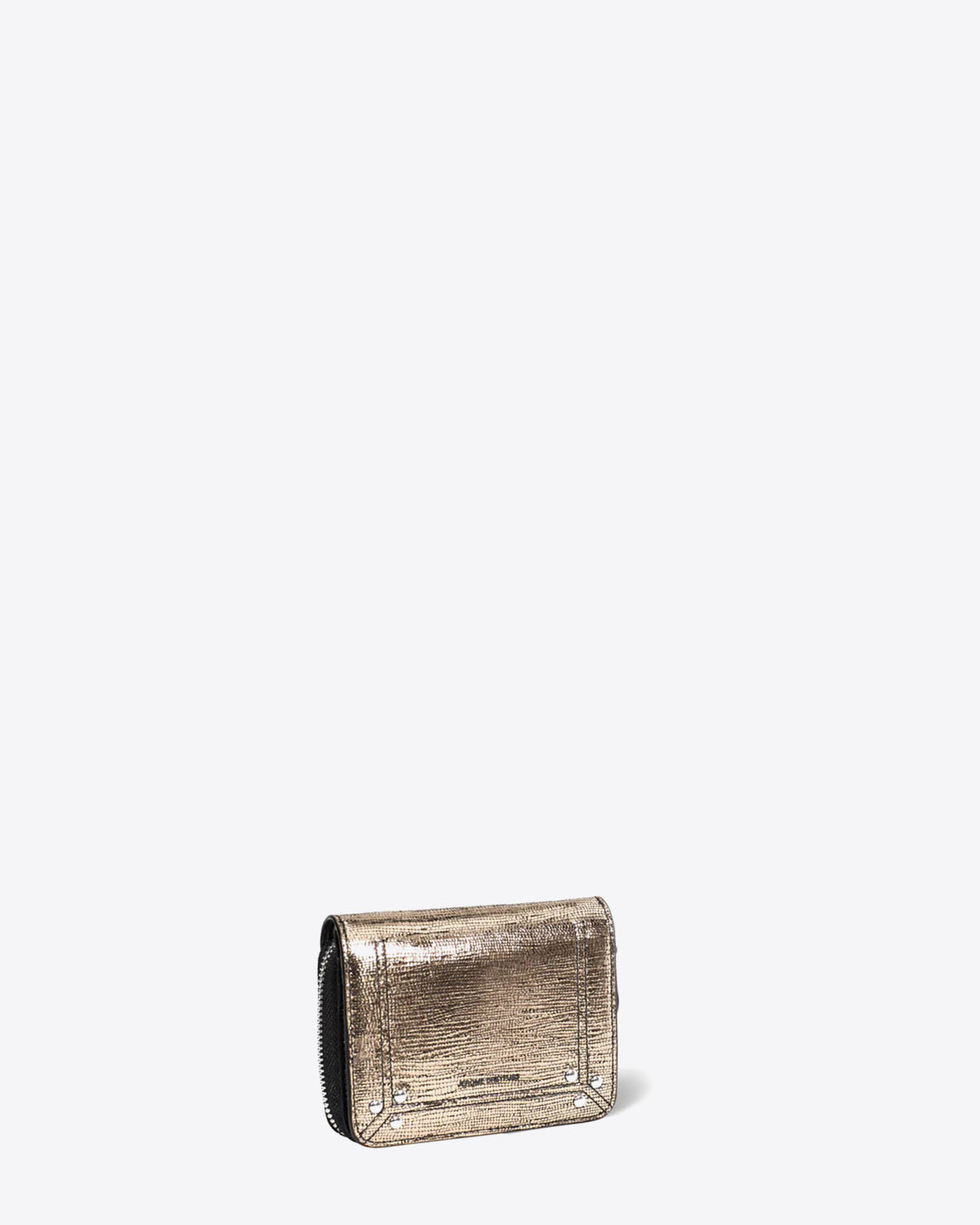 Produit Jérôme Dreyfuss Portefeuille André Chèvre Lamé Champagne