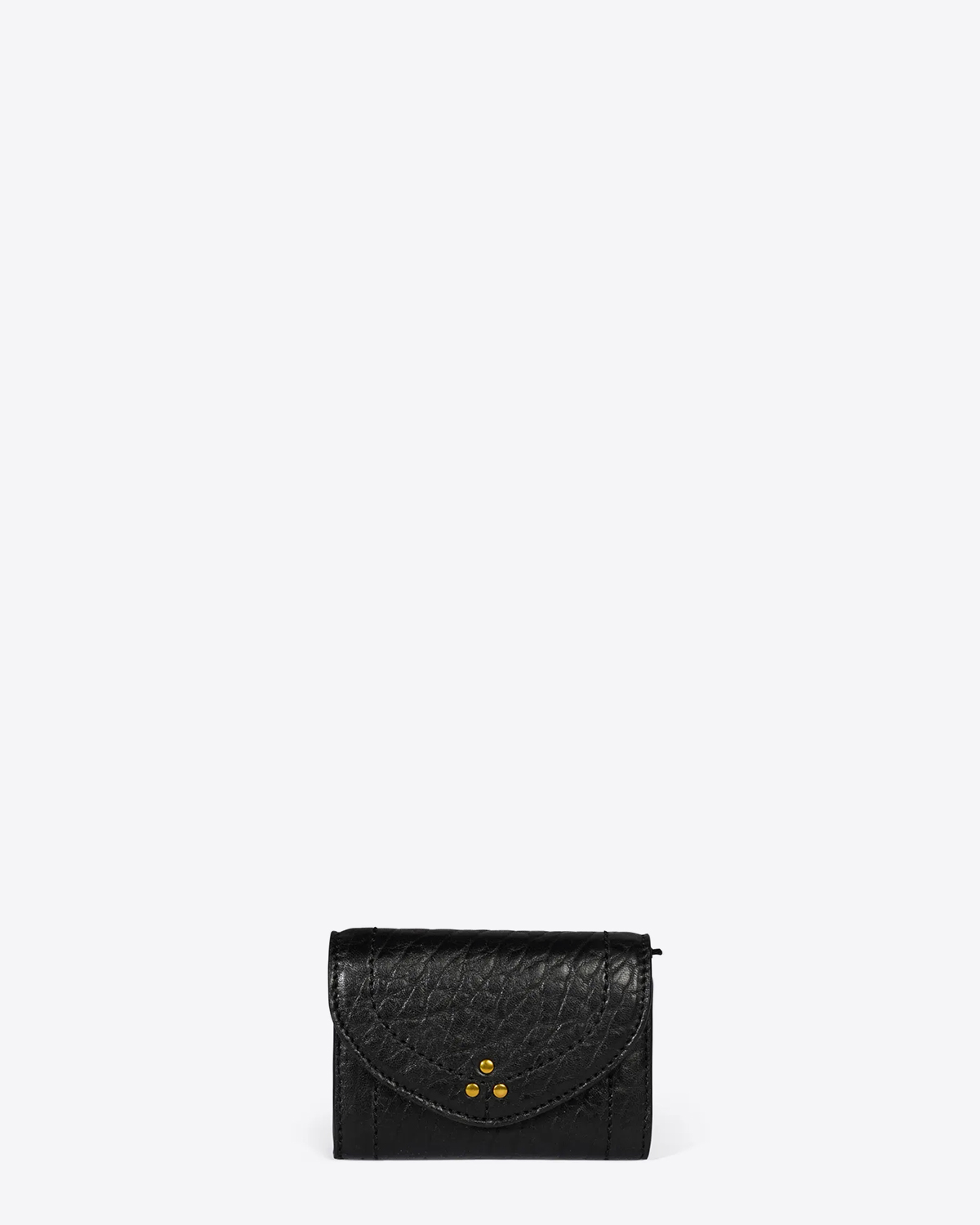 Porte-monnaie Helmut Jérôme Dreyfuss en cuir bubble noir. 