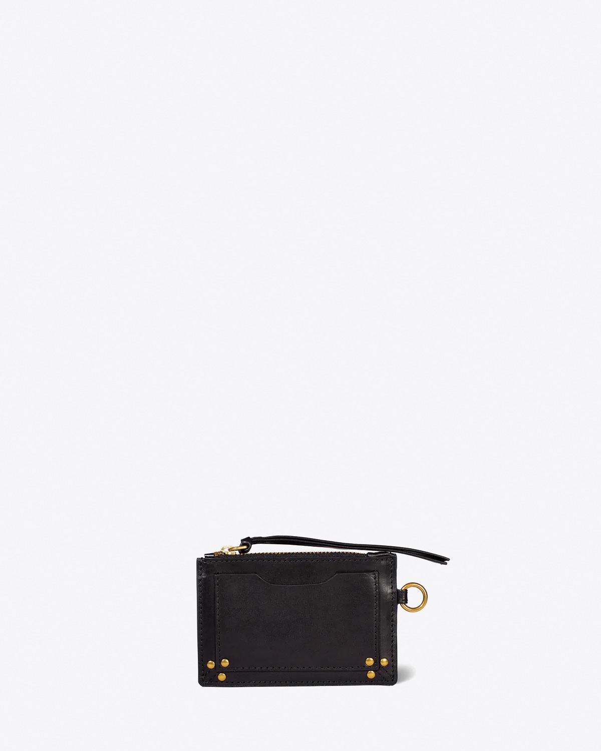 Produit Portefeuille Lucky Jérôme Dreyfuss en cuir noir. 