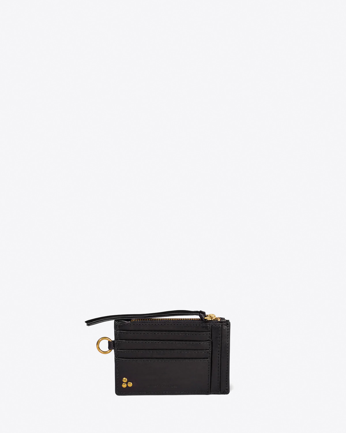 Produit Portefeuille Lucky Jérôme Dreyfuss en cuir noir. 