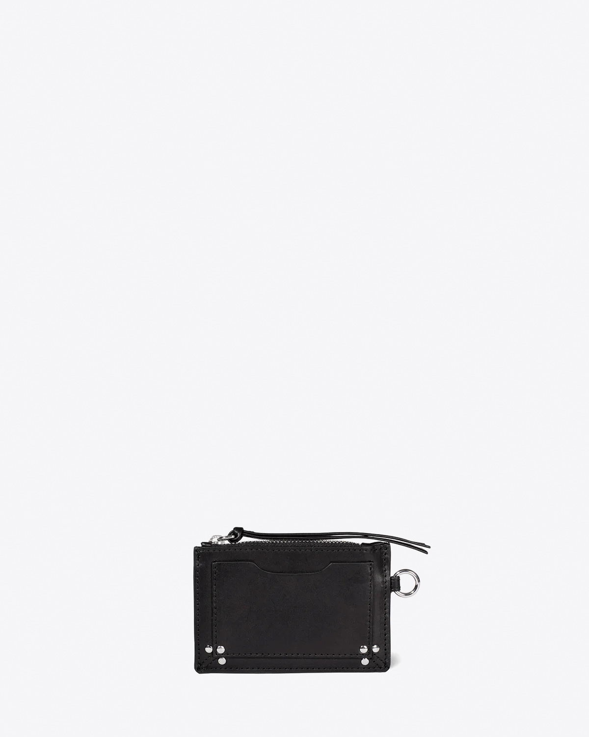 Produit Porte-cartes Lucky Jérôme Dreyfuss en cuir noir. 