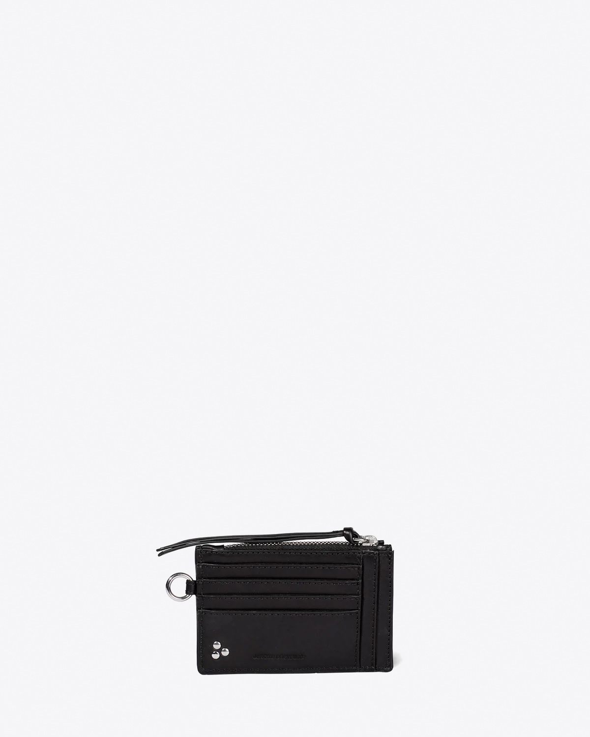 Produit Porte-cartes Lucky Jérôme Dreyfuss en cuir noir. 