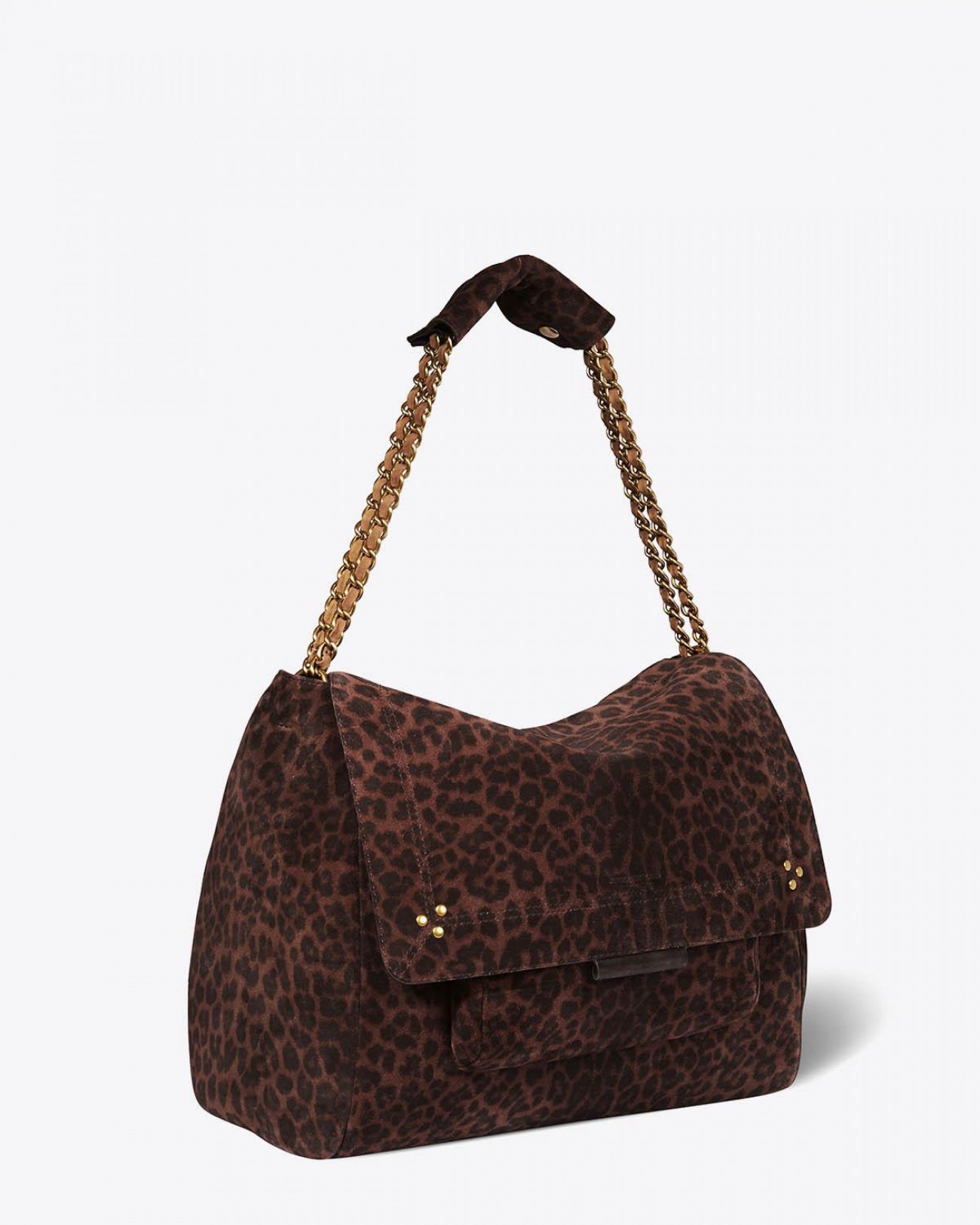 Image du produit Jérôme Dreyfuss Pré-Collection Lulu XL Split Suede Léopard Naturel   - 2