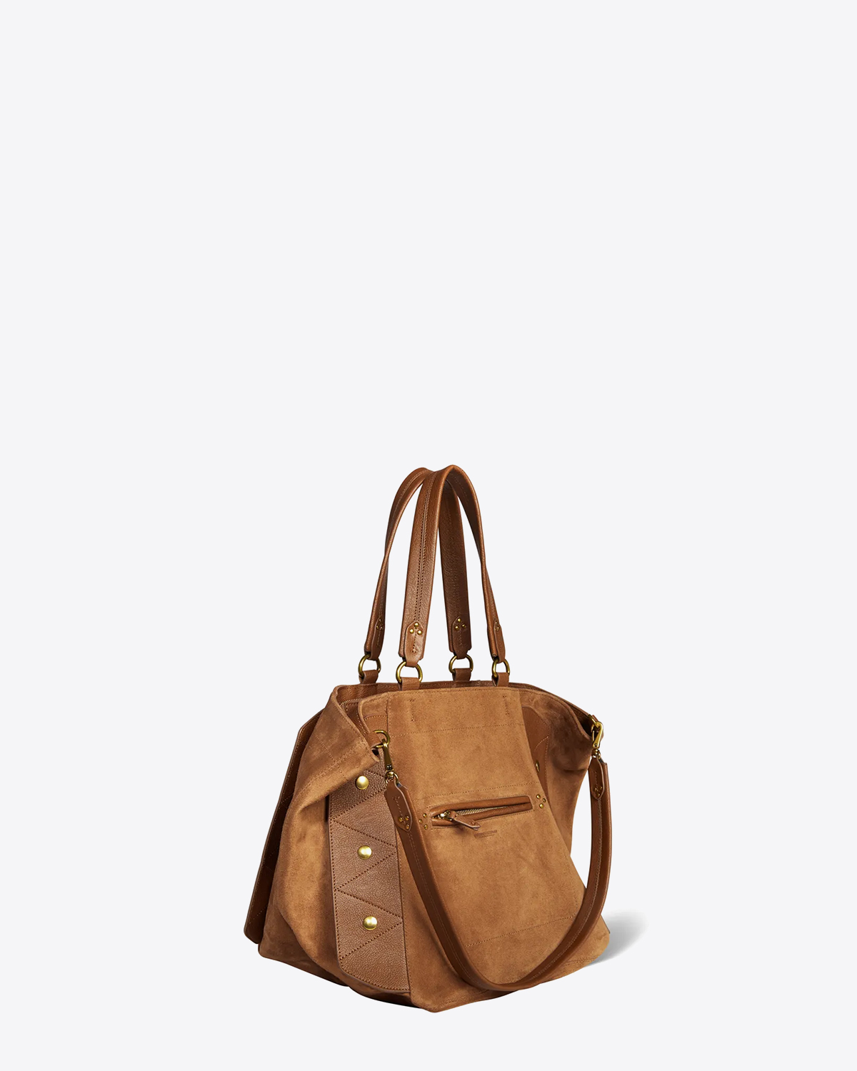  Sac Roger en cuir coloris Tabac Jérôme Dreyfuss