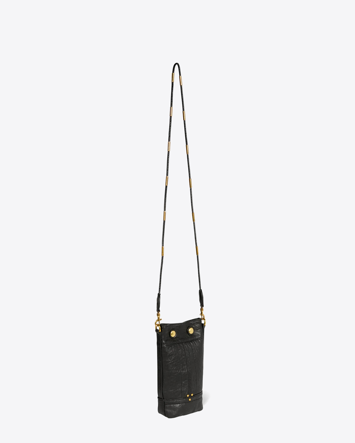Produit Jérôme Dreyfuss Sac Ben Mini Agneau Noir bubble. Profil.