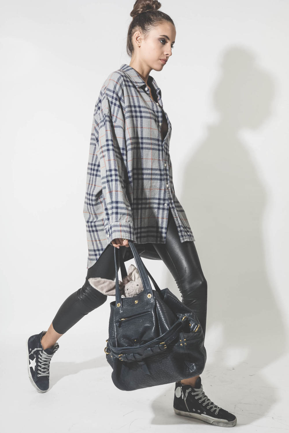 Jérôme Dreyfuss Sac Billy M – Lambskin Bubble Saphir