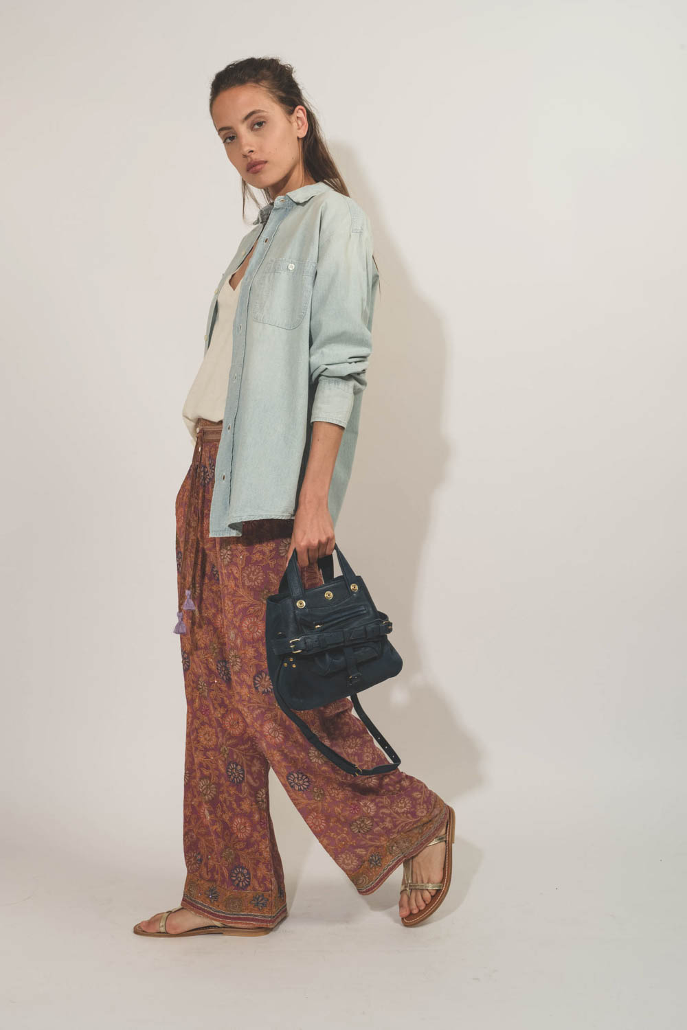 Jérôme Dreyfuss Sac Billy Nano Chèvre Noircie Night Blue