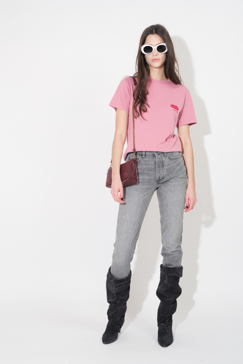 Sac Bobi S J&eacute;r&ocirc;me Dreyfuss en cuir de ch&egrave;vre br&ucirc;l&eacute;, port&eacute; de face &agrave; l'&eacute;paule.