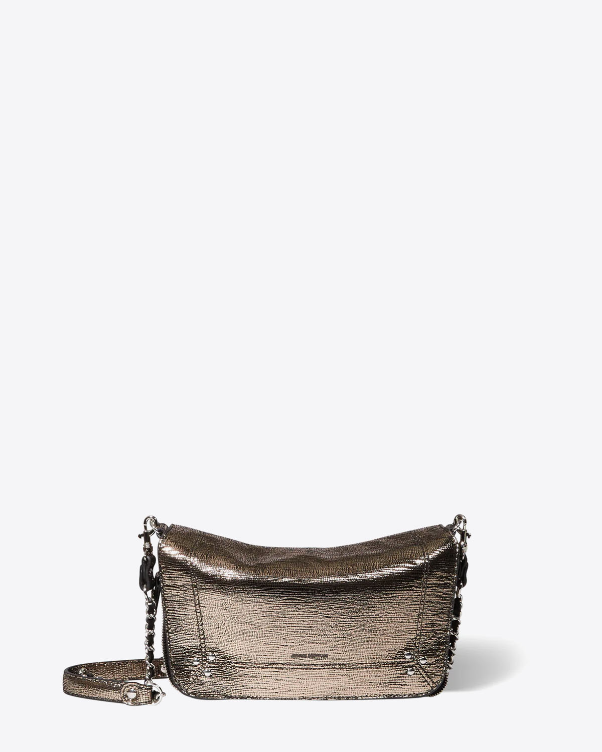 Produit Sac Bobi S Jérôme Dreyfuss  Cuir Lamé Champagne